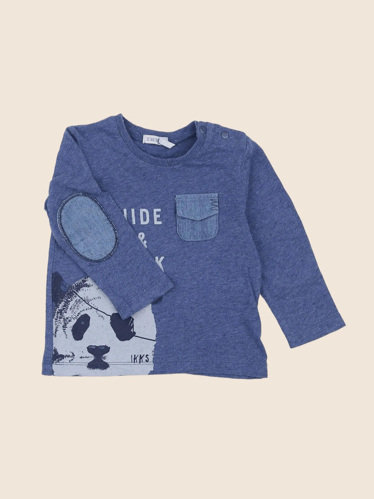 IKKS - tee-shirt bleu - 6 mois