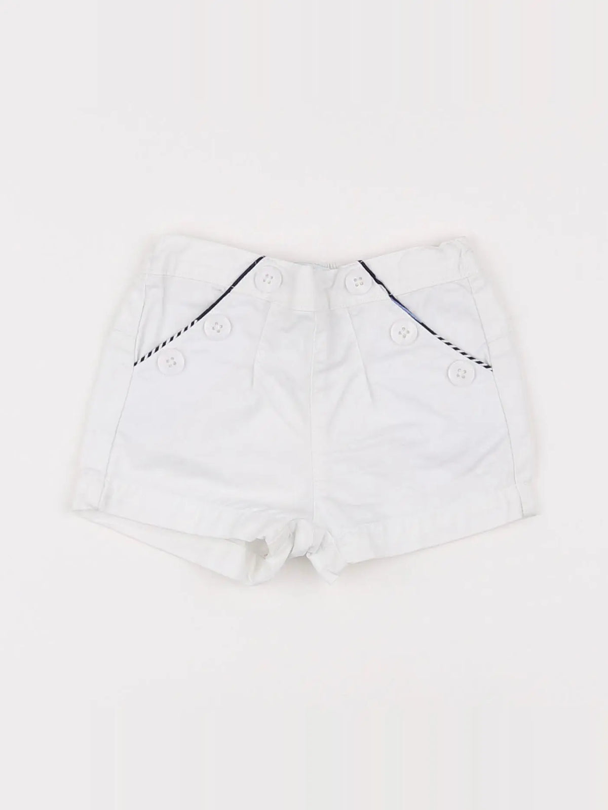 Vertbaudet - short blanc - 6 mois