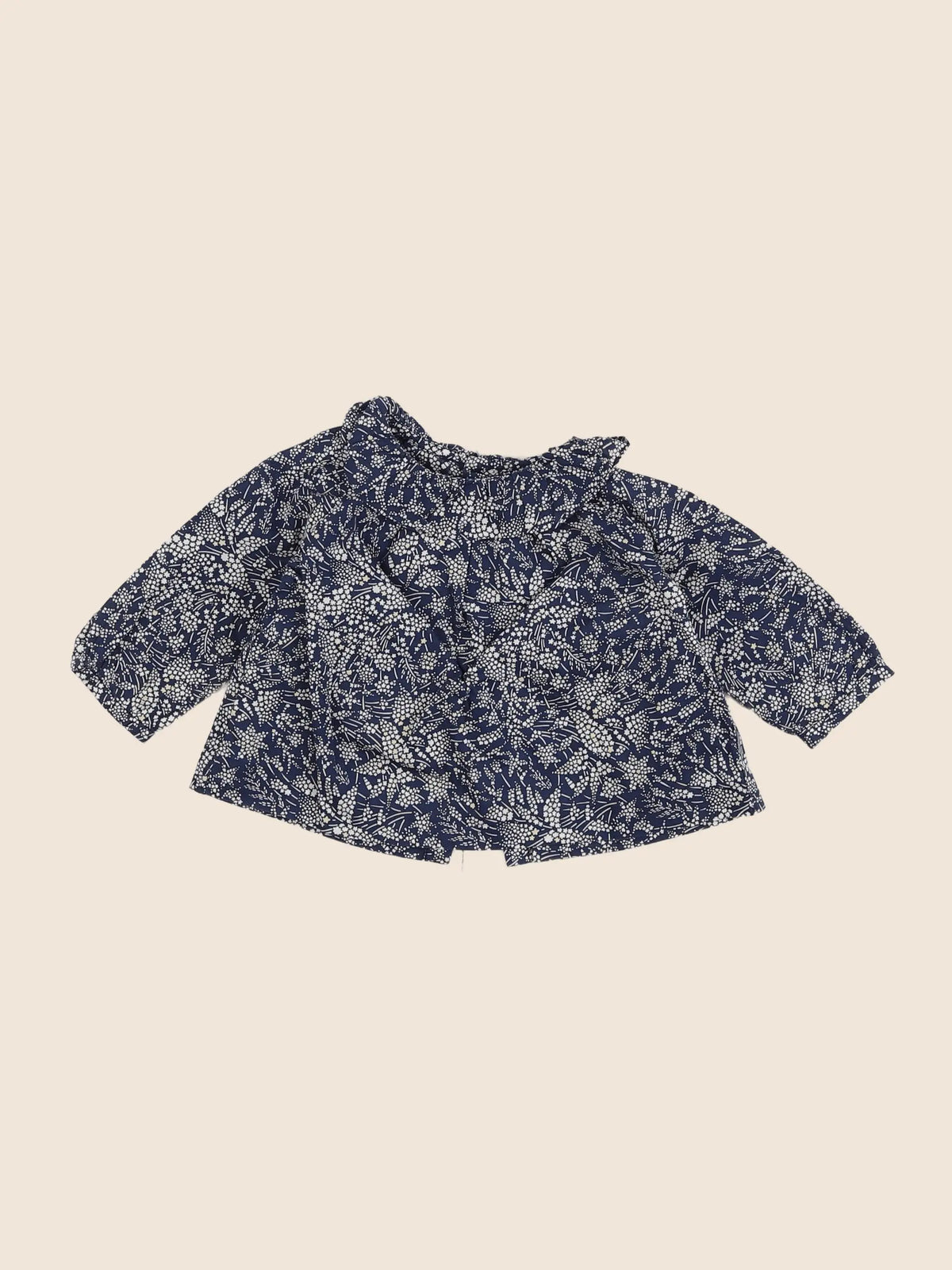 Jacadi - blouse liberty bleu - 6 mois