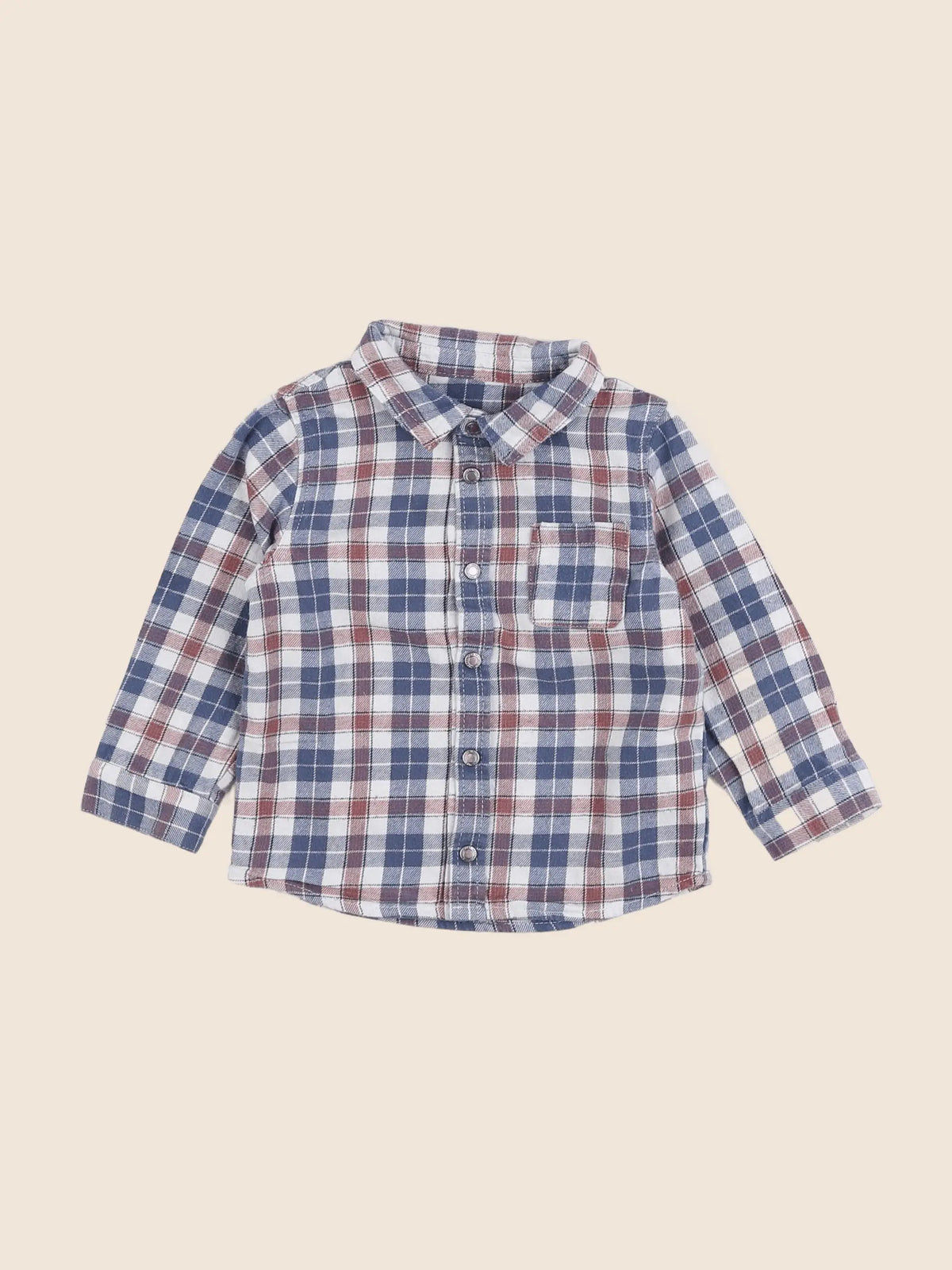 Vertbaudet - chemise bleu - 18 mois