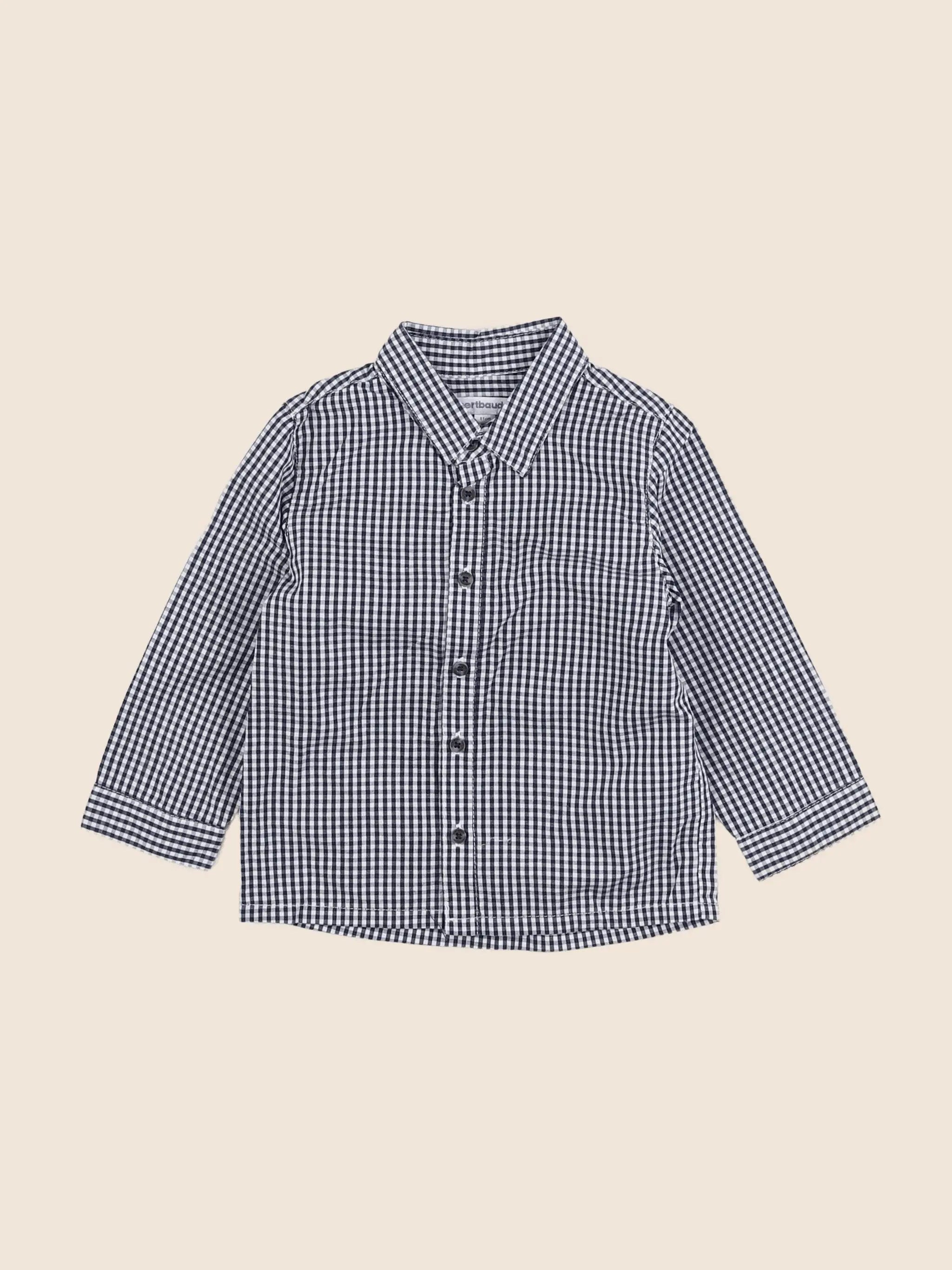 Vertbaudet - chemise bleu - 18 mois