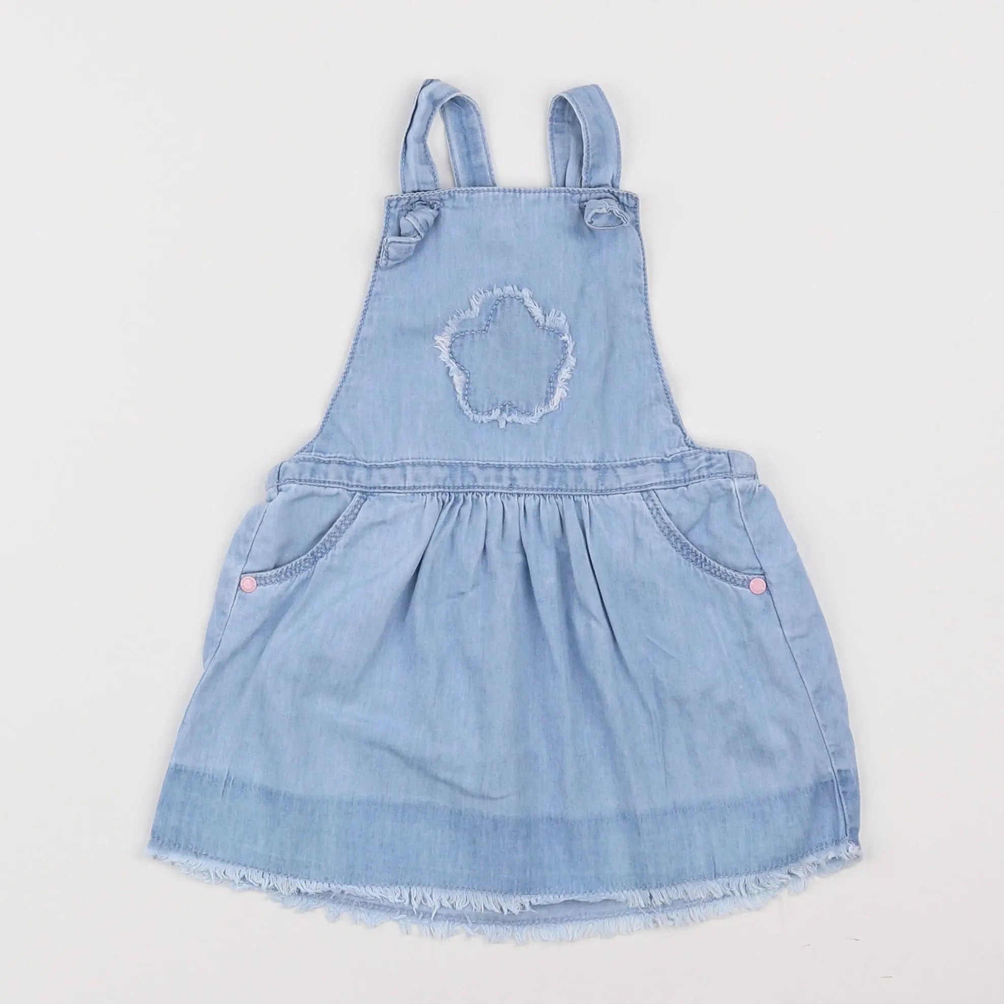 Vertbaudet - robe bleu - 12 mois
