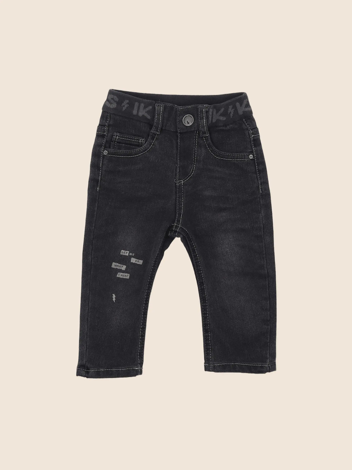IKKS - jean gris - 12 mois