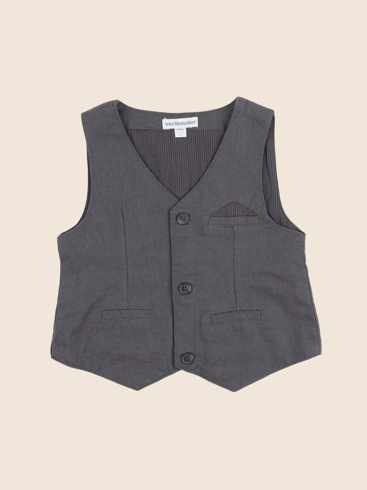 Vertbaudet - gilet gris - 18 mois