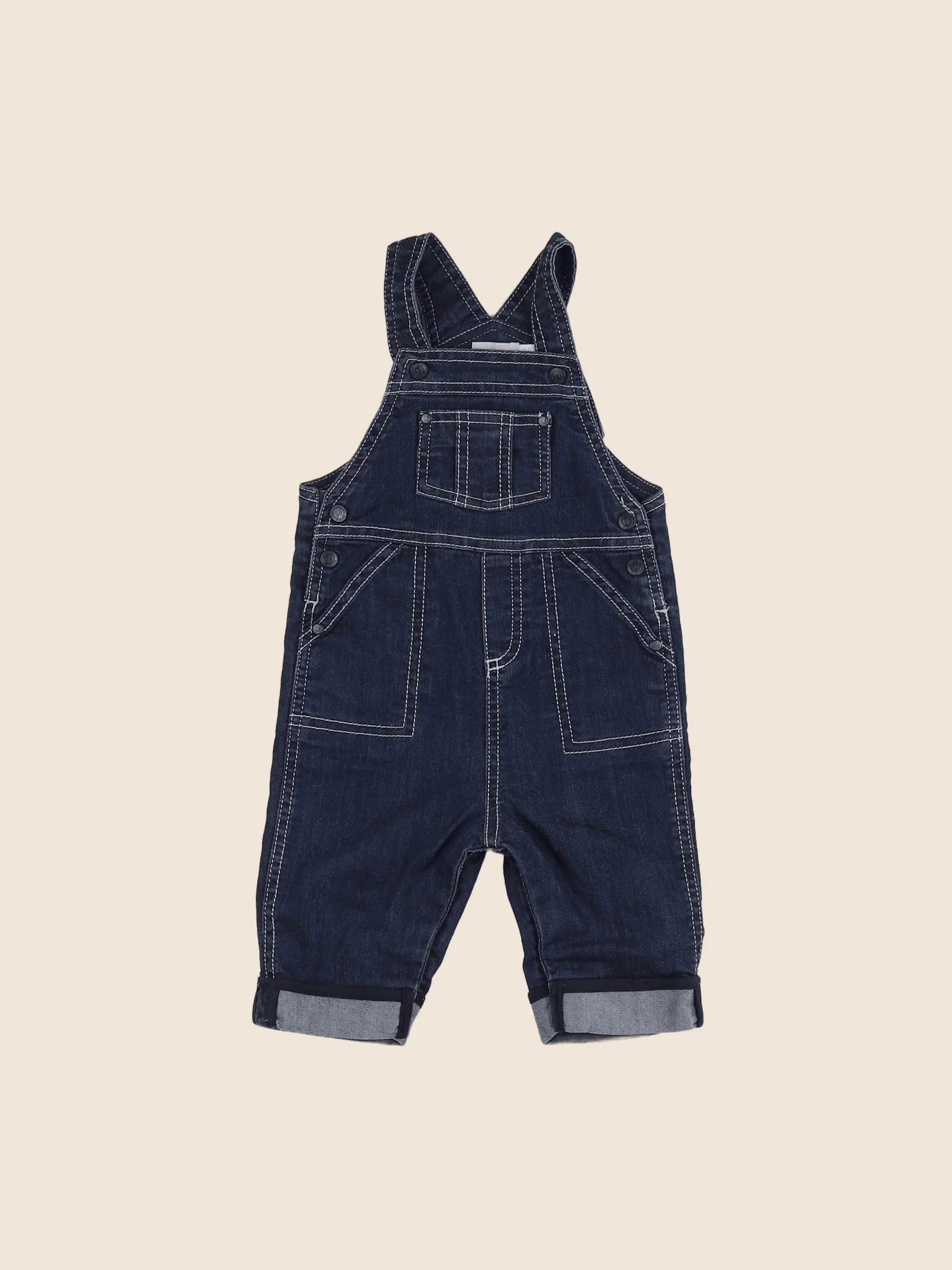 Natalys - salopette bleu - 6 mois