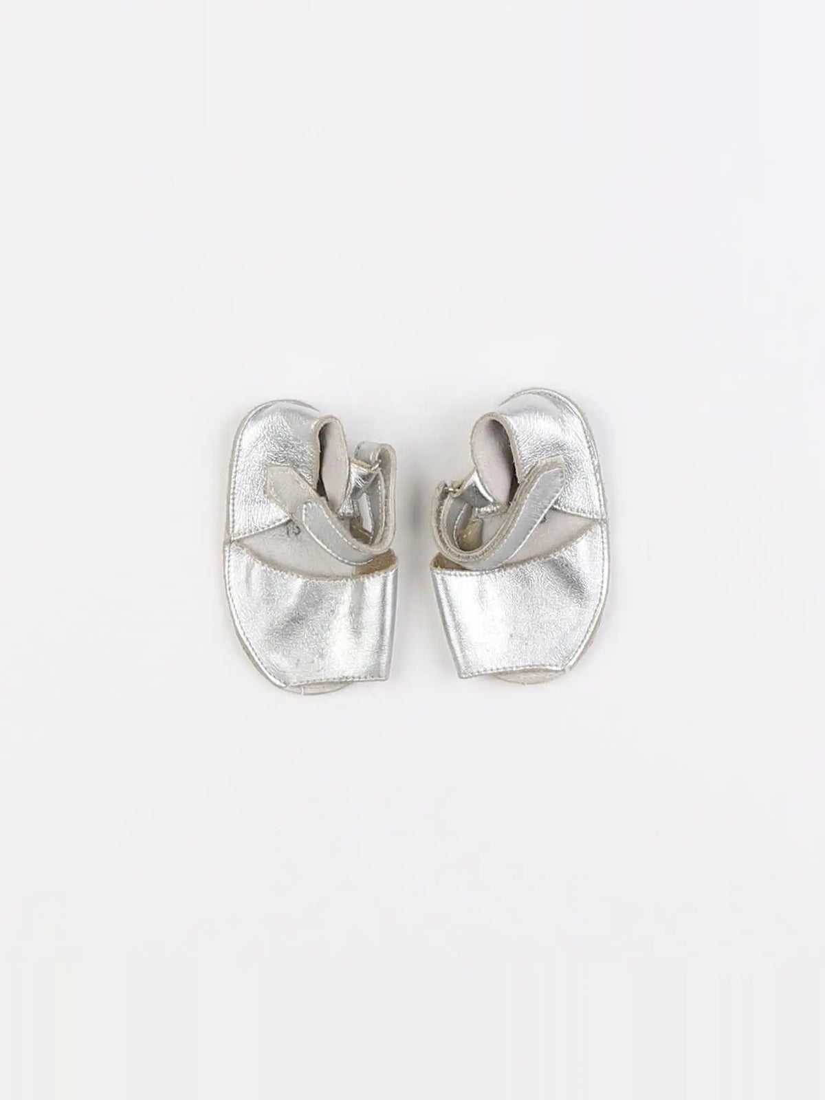 Minorquines - chaussons argent - pointure 18