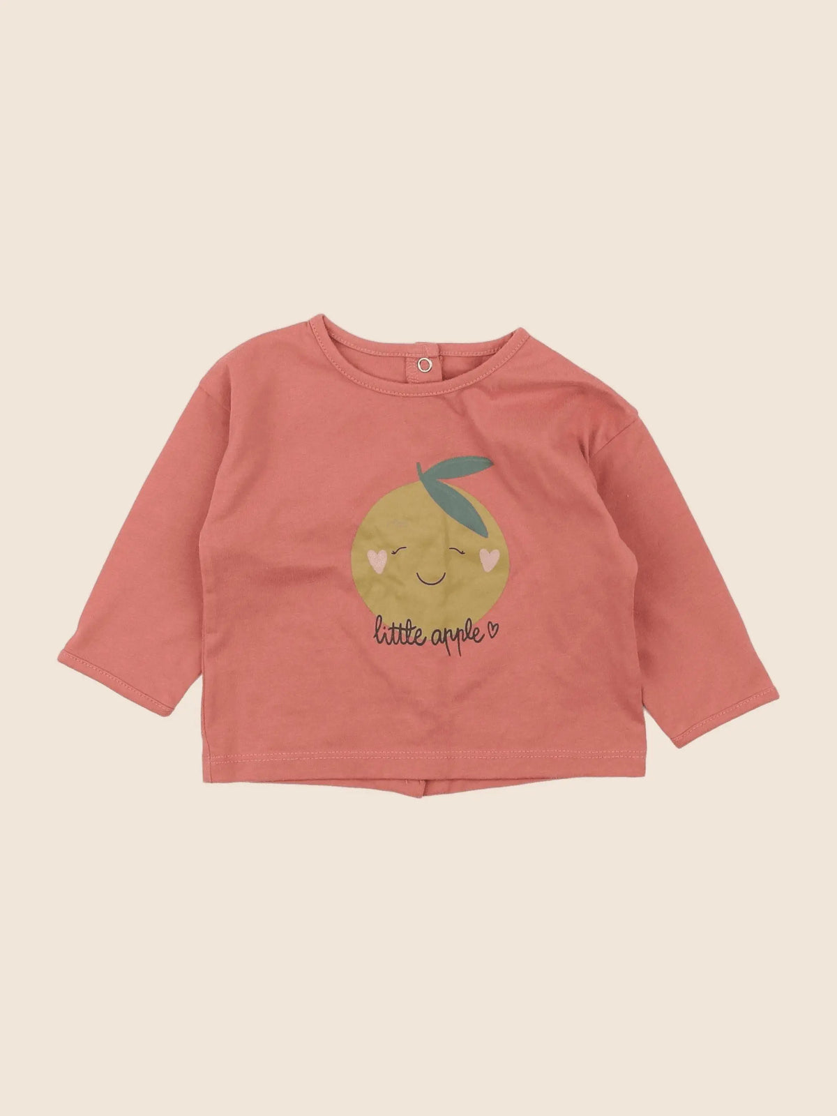 Vertbaudet - tee-shirt orange - 6 mois