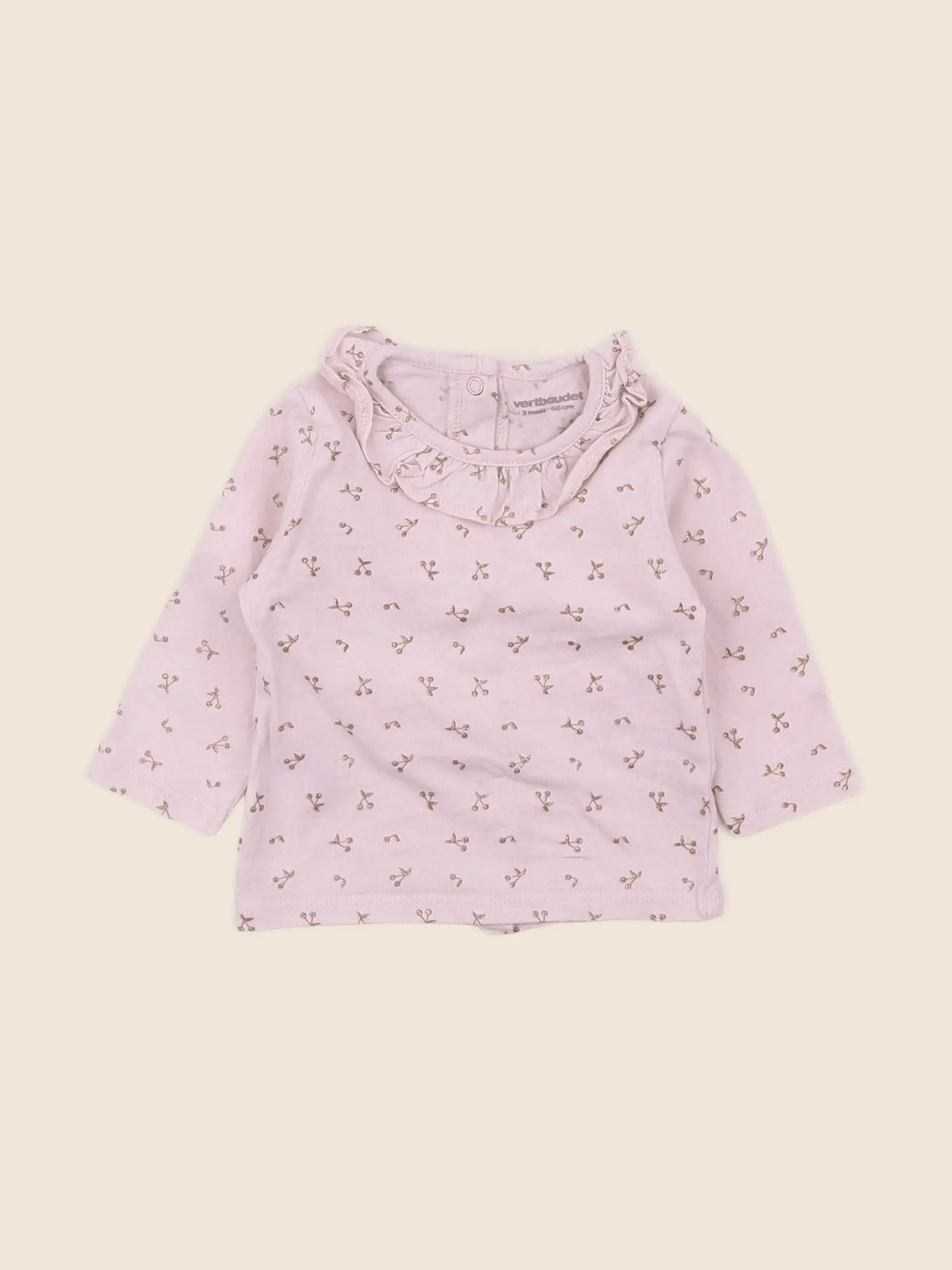 Vertbaudet - tee-shirt rose - 3 mois