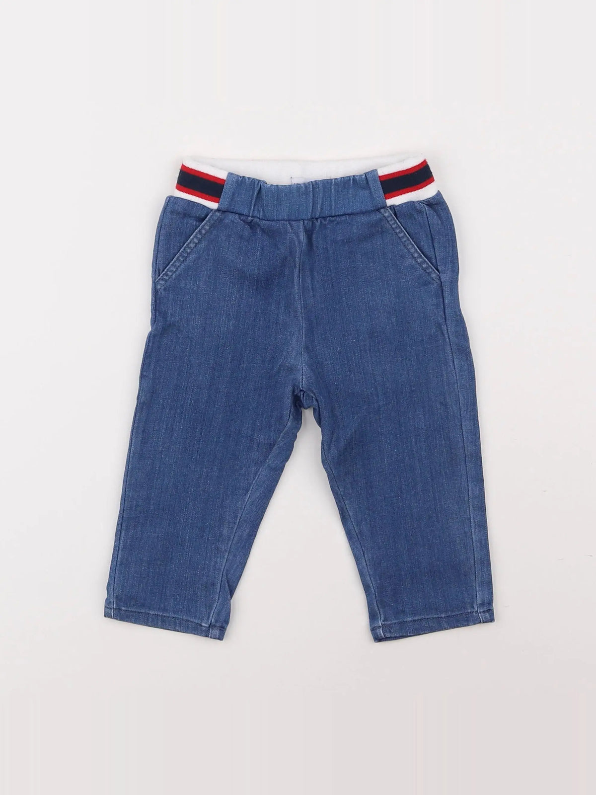 Vertbaudet - pantalon bleu - 6 mois