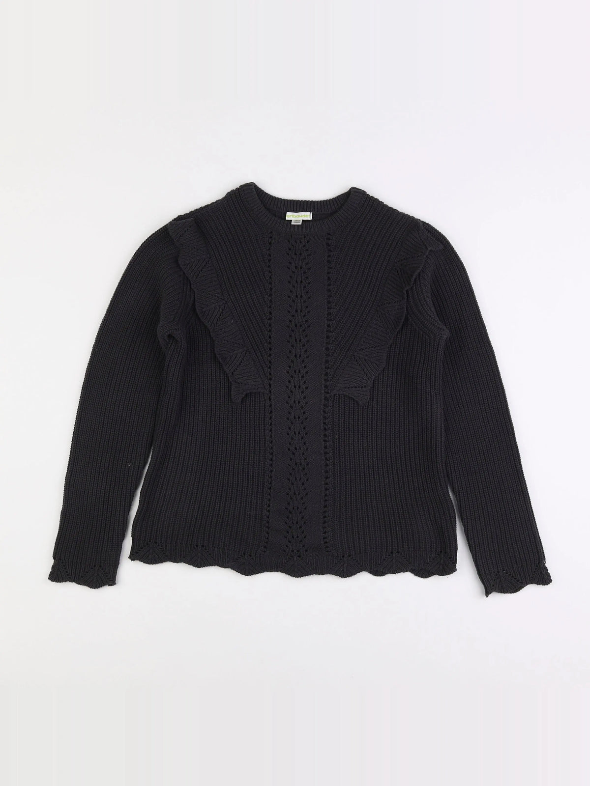 Vertbaudet - pull gris - 10 ans