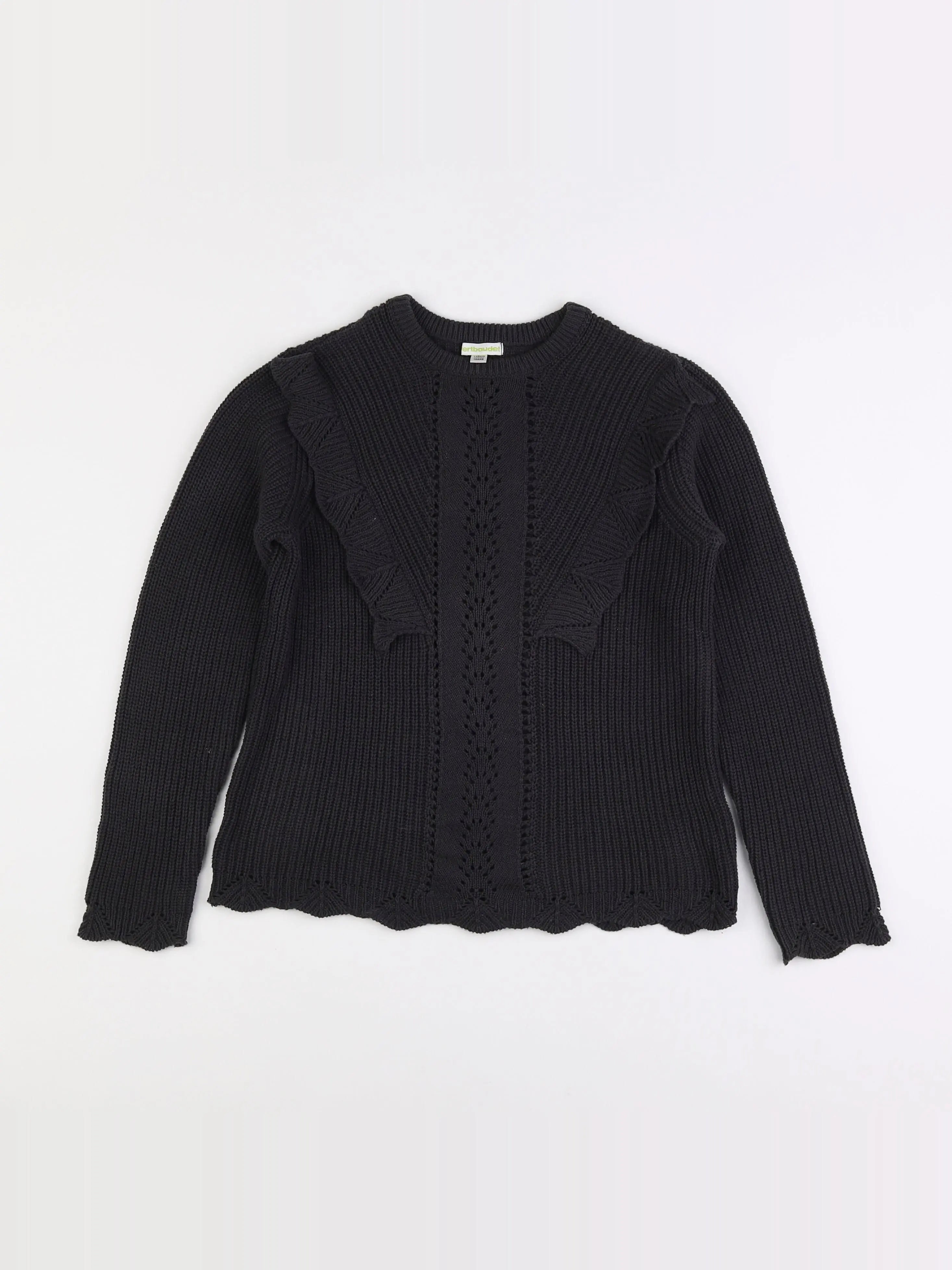 Vertbaudet - pull gris - 10 ans