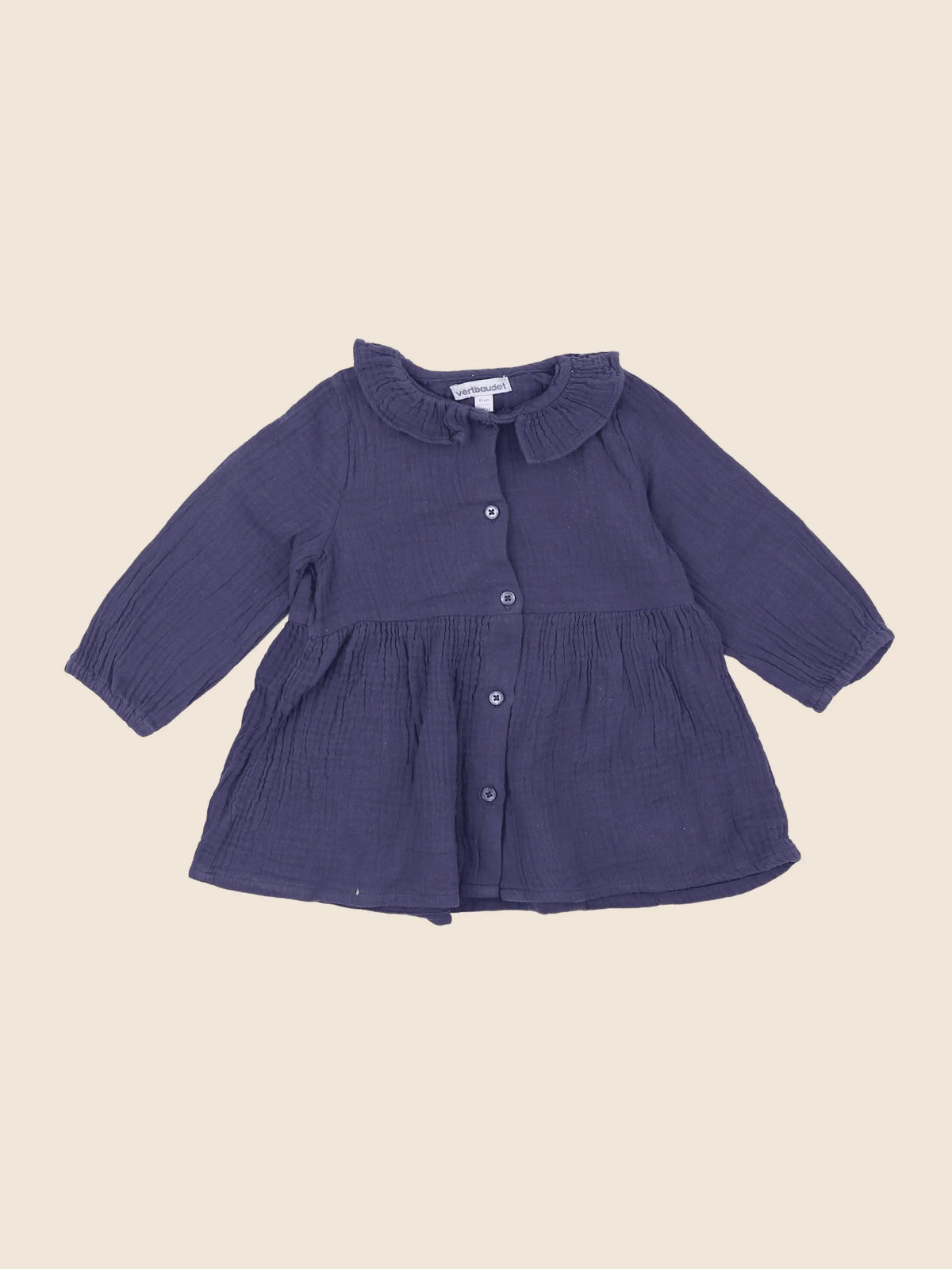 Vertbaudet - robe bleu - 18 mois