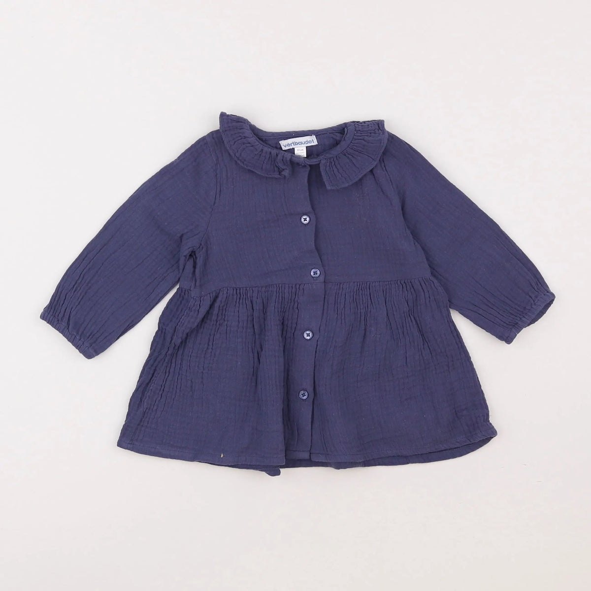 Vertbaudet - robe bleu - 18 mois