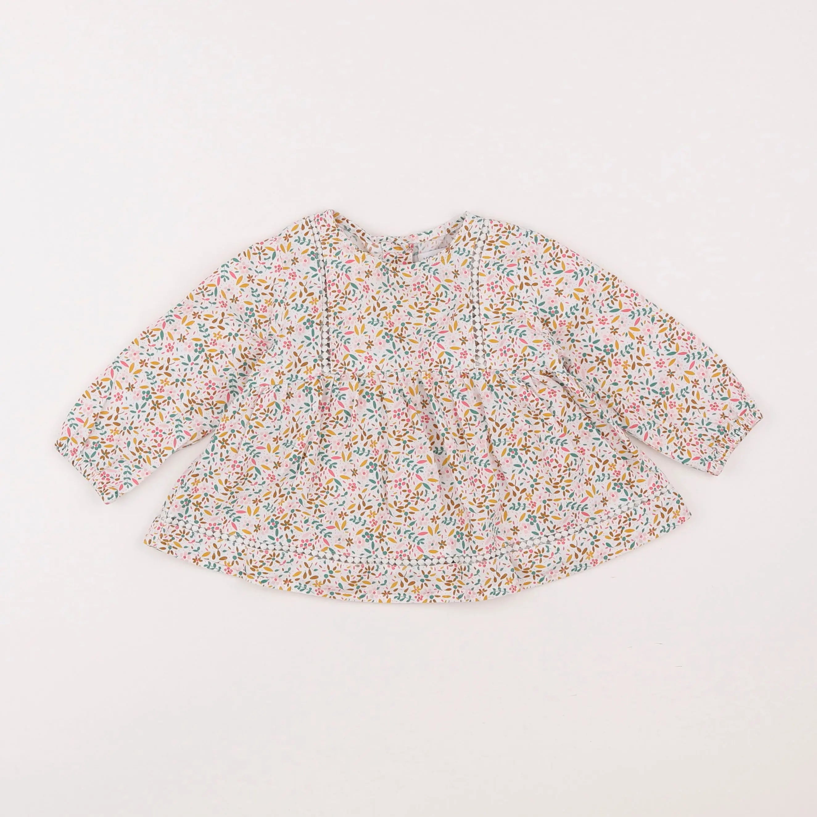 Vertbaudet - blouse multicolore - 12 mois