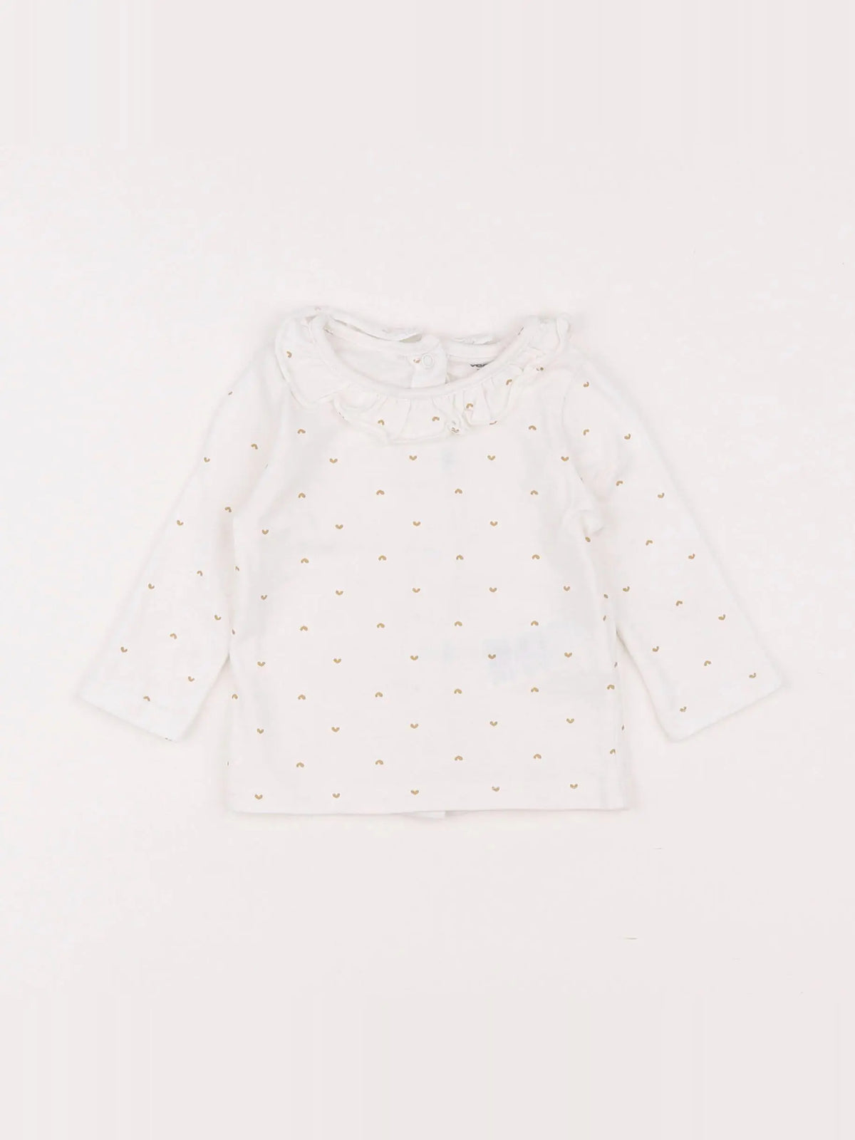 Vertbaudet - tee-shirt blanc - 3 mois