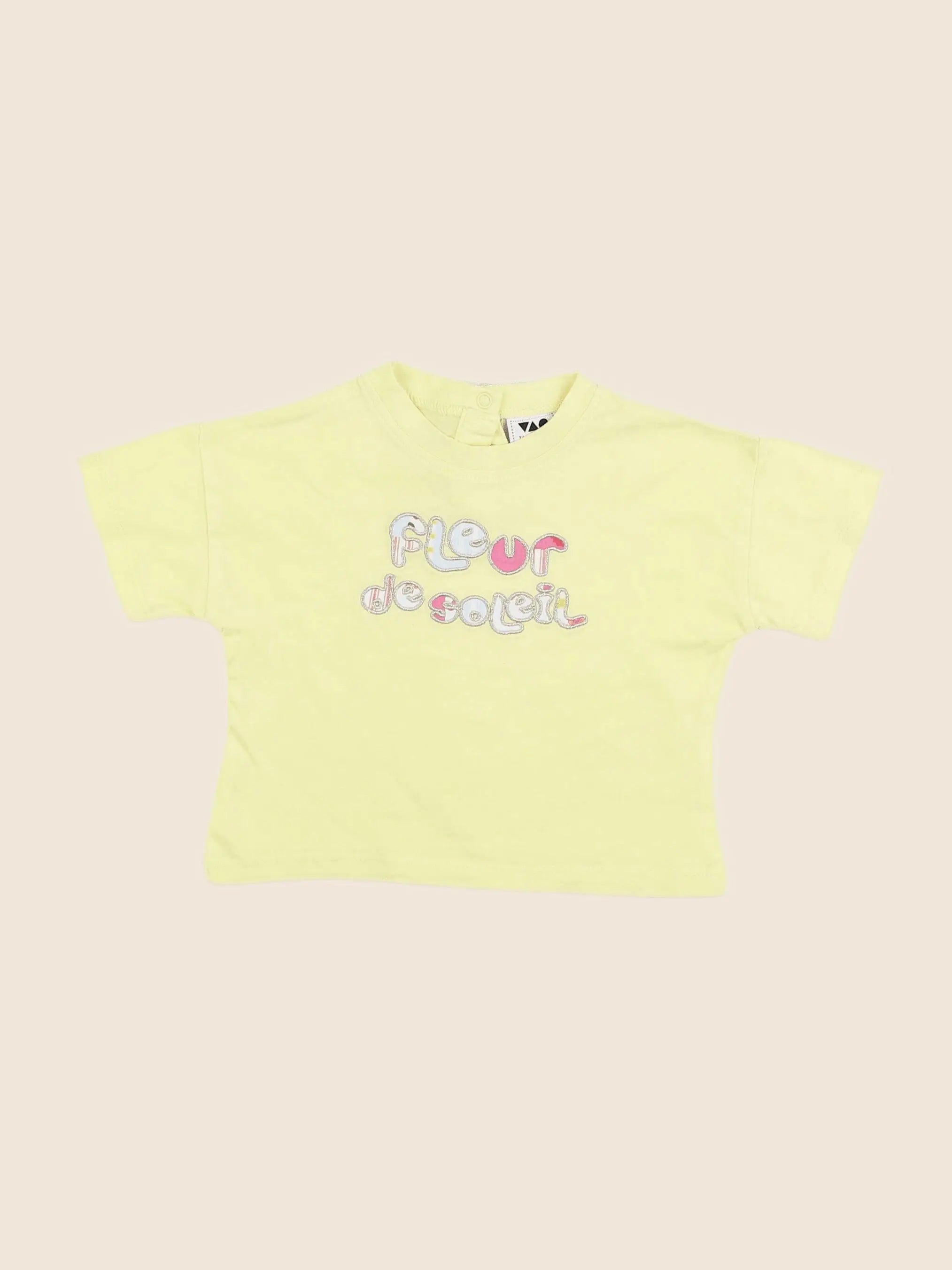 Tape à l'oeil - tee-shirt jaune - 6 mois