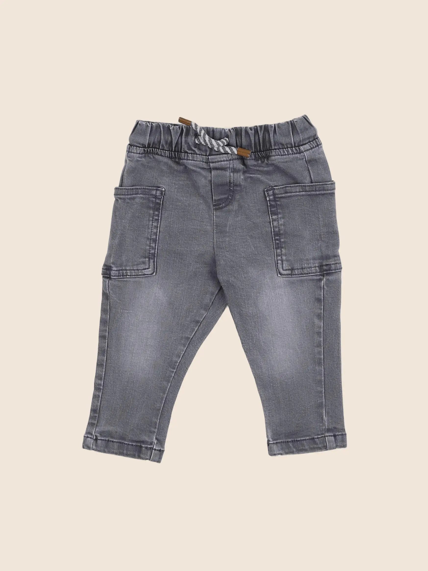Vertbaudet - jegging gris - 9 mois