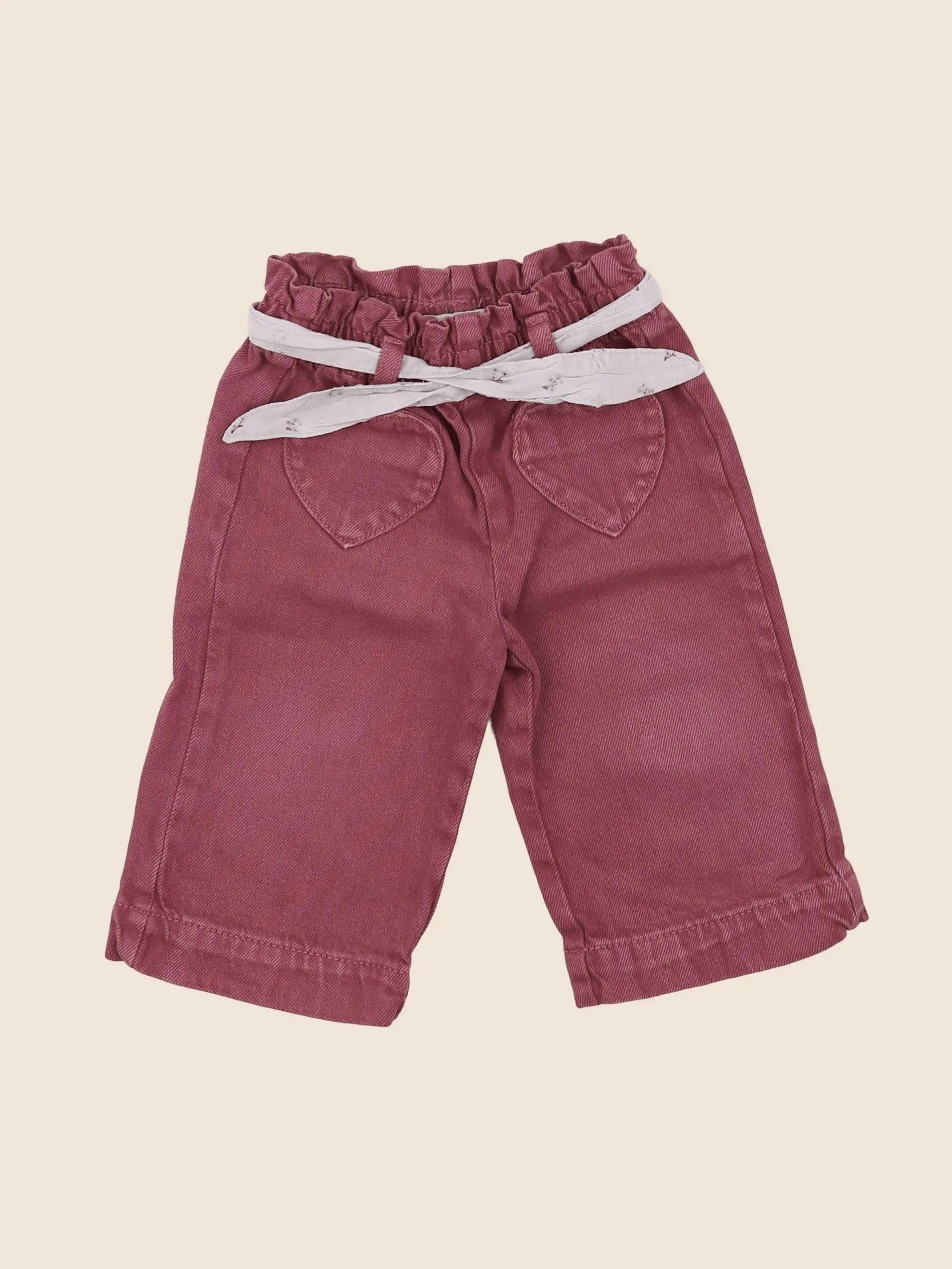 Vertbaudet - jean rose - 12 mois