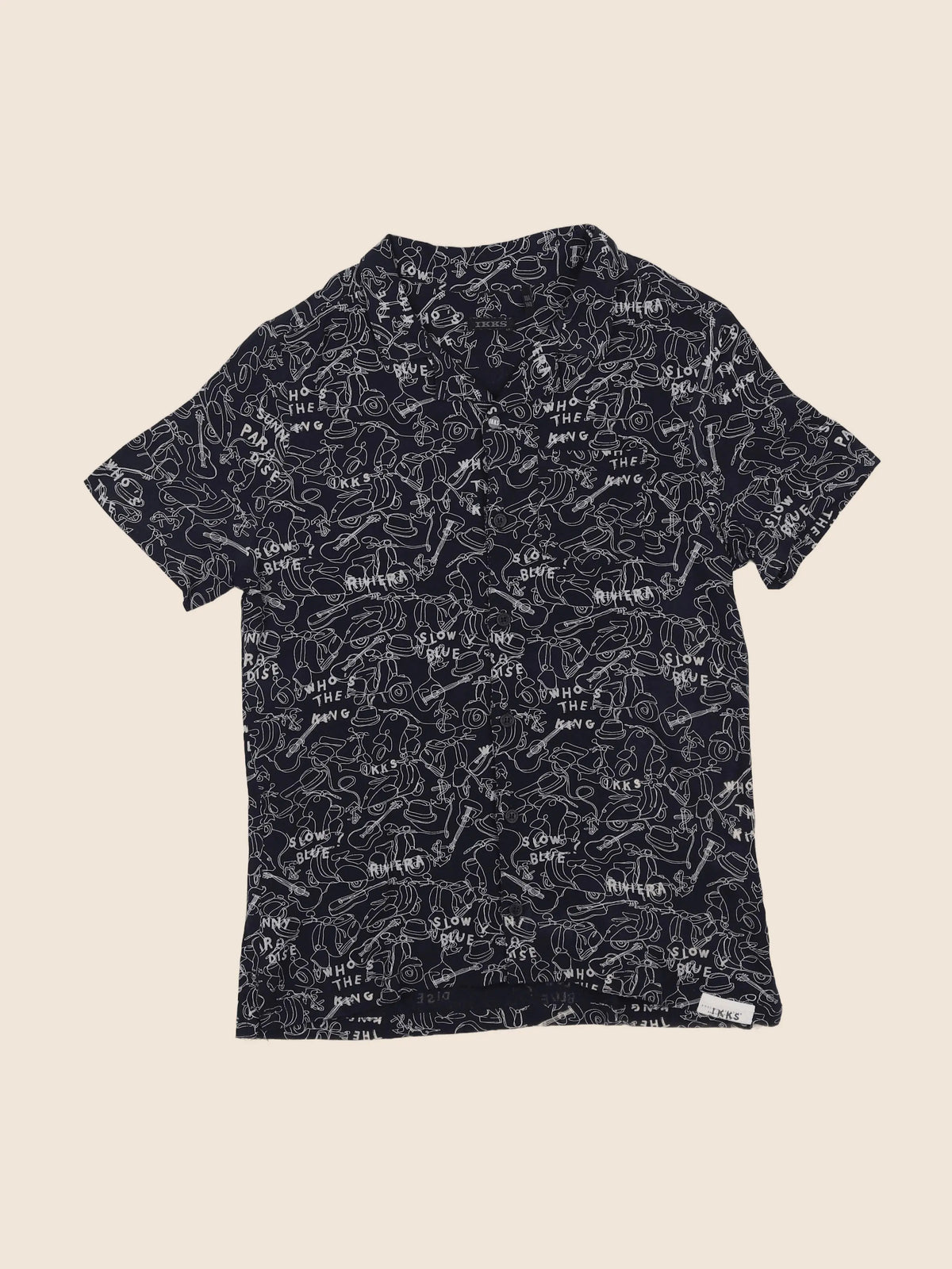 IKKS - chemise bleu - 10 ans