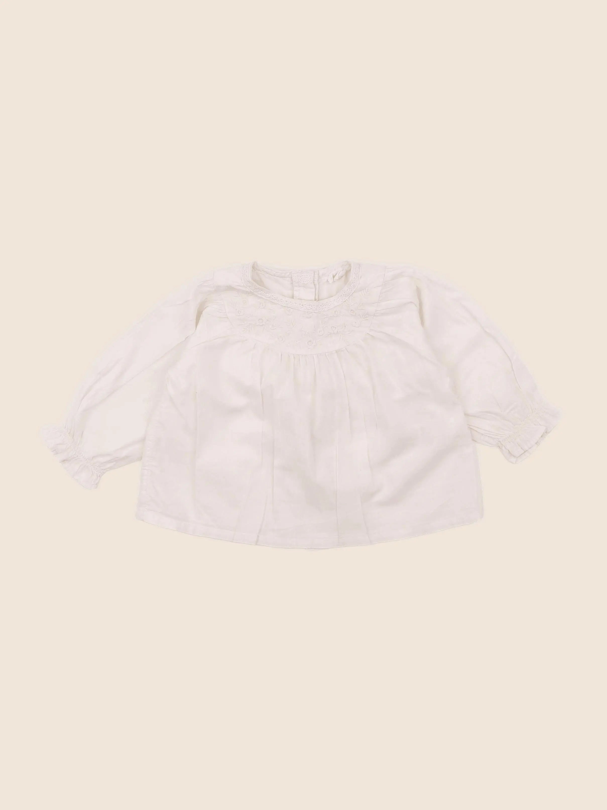 Vertbaudet - blouse beige - 6 mois
