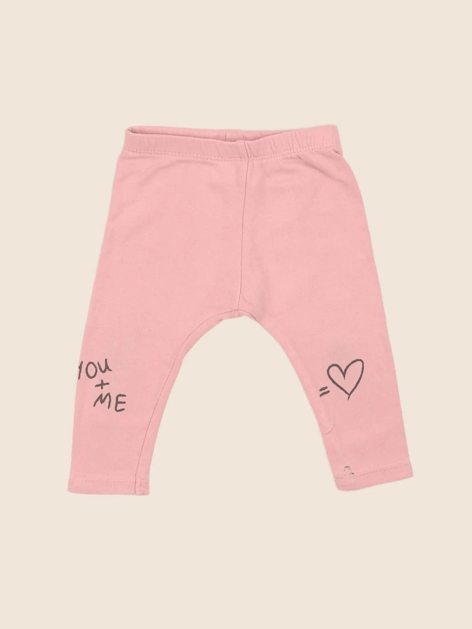 Zara - legging rose - 6/9 mois