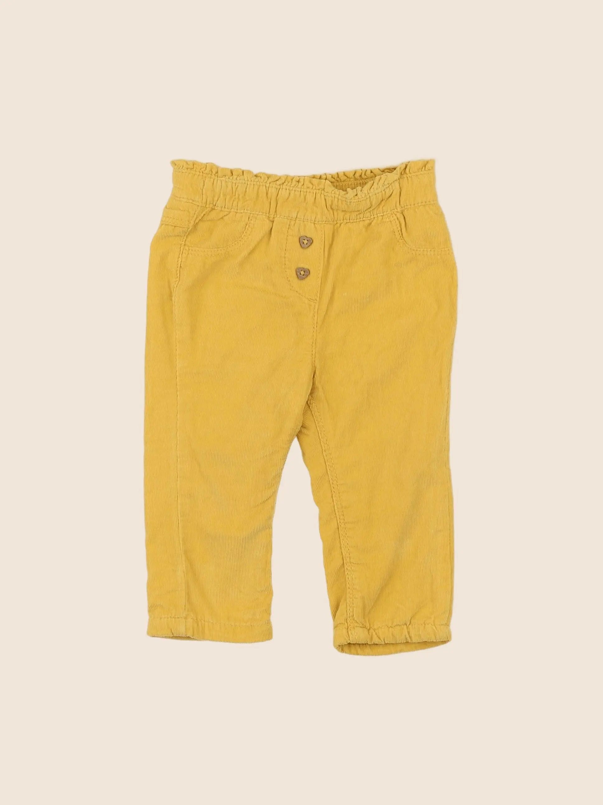 Tape à l'oeil - pantalon jaune - 6 mois