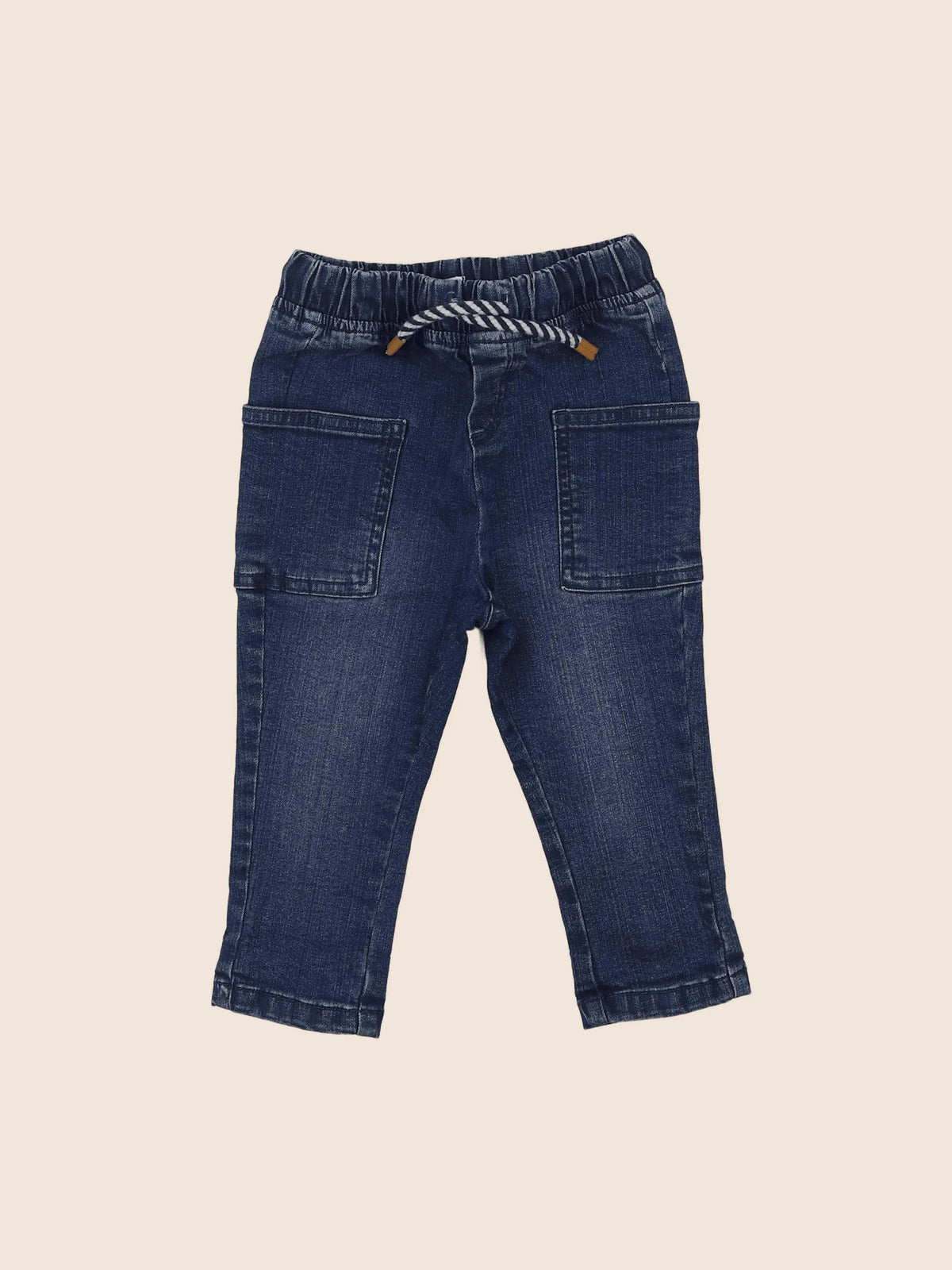 Vertbaudet - jegging bleu - 9 mois