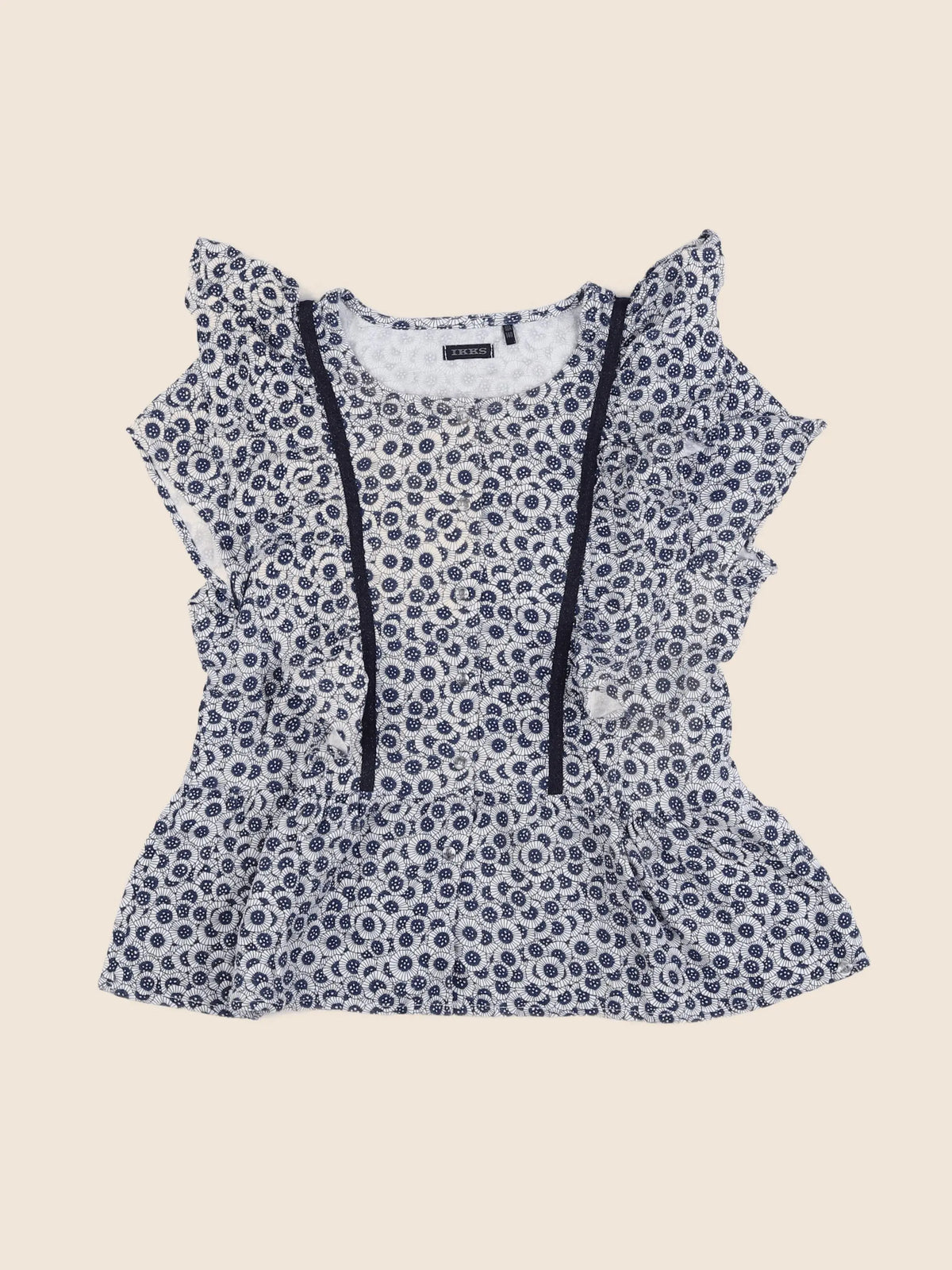 IKKS - blouse bleu - 10 ans