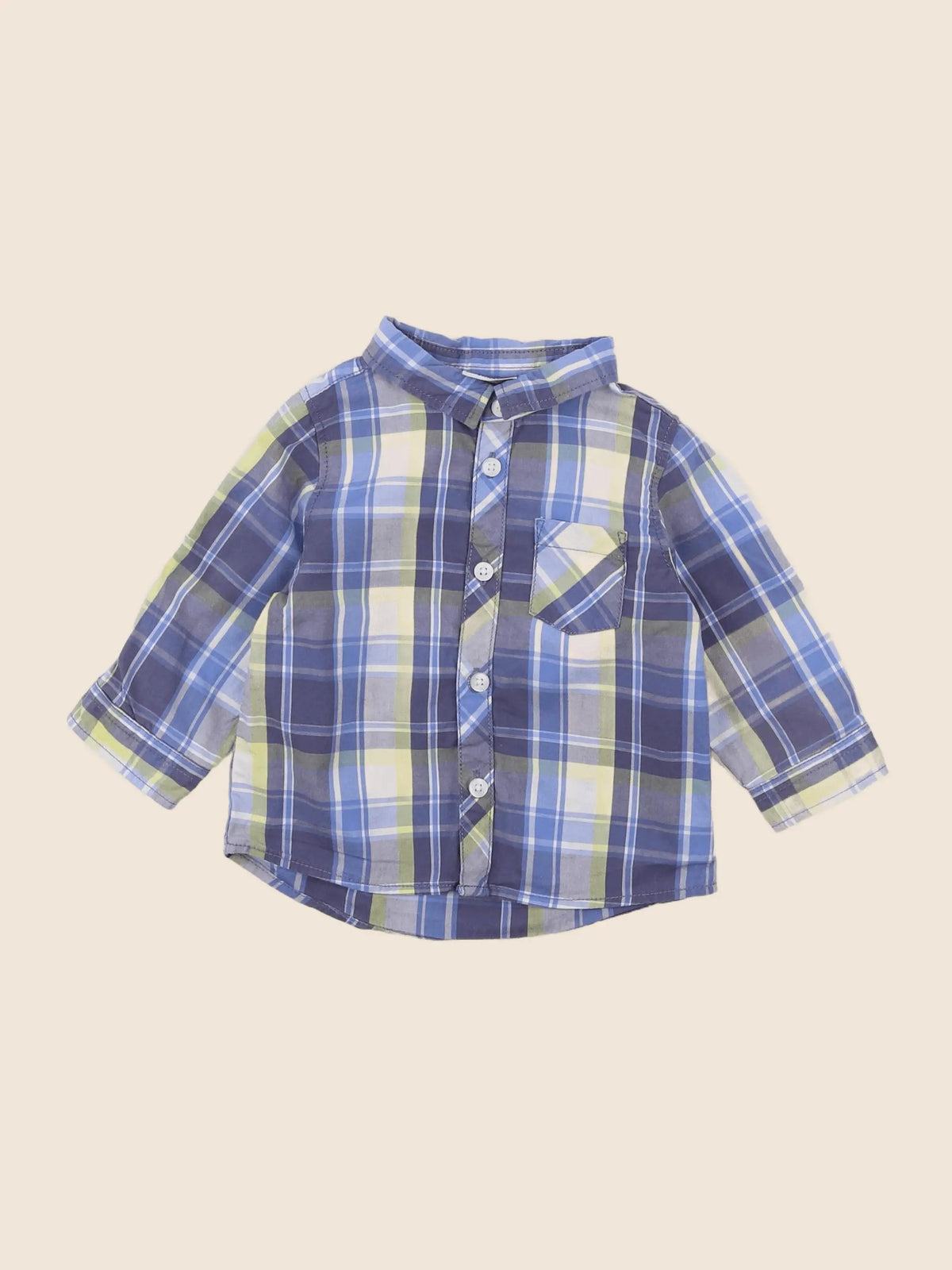 Tape à l'oeil - chemise bleu - 6 mois
