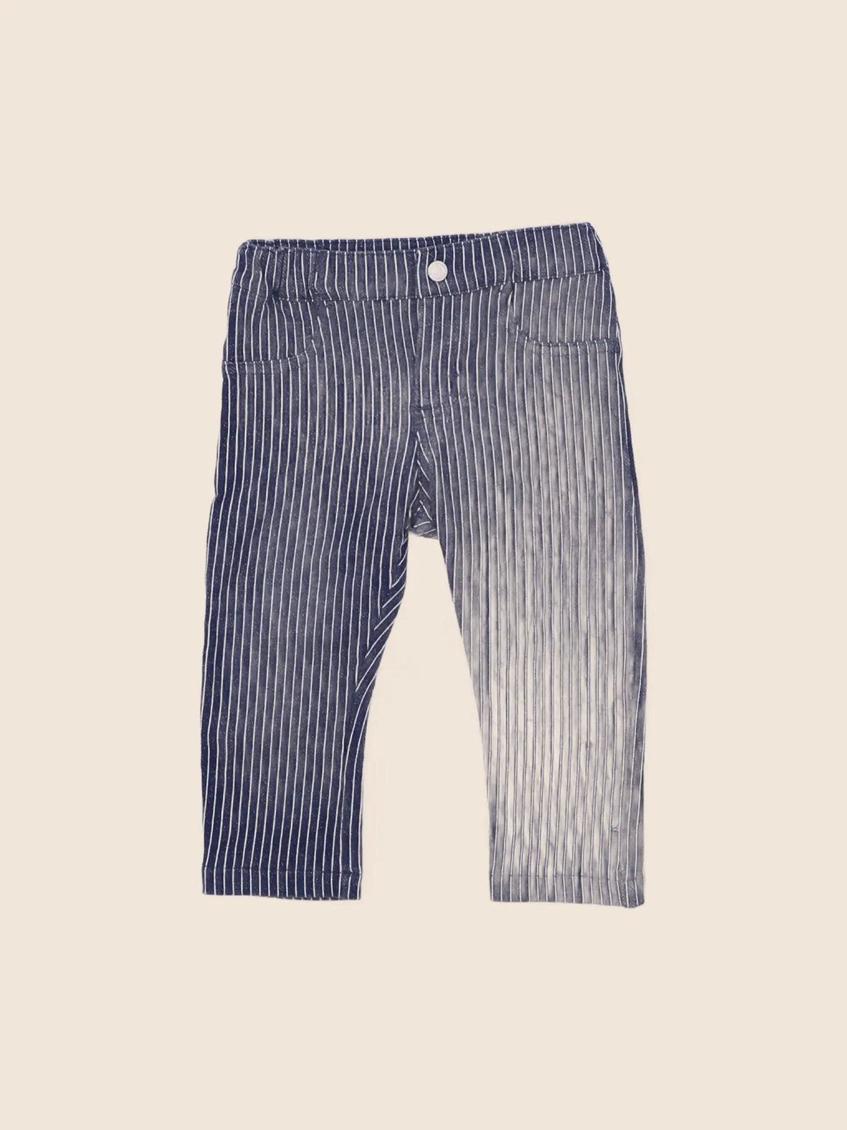 Petit Bateau - jegging bleu - 6 mois