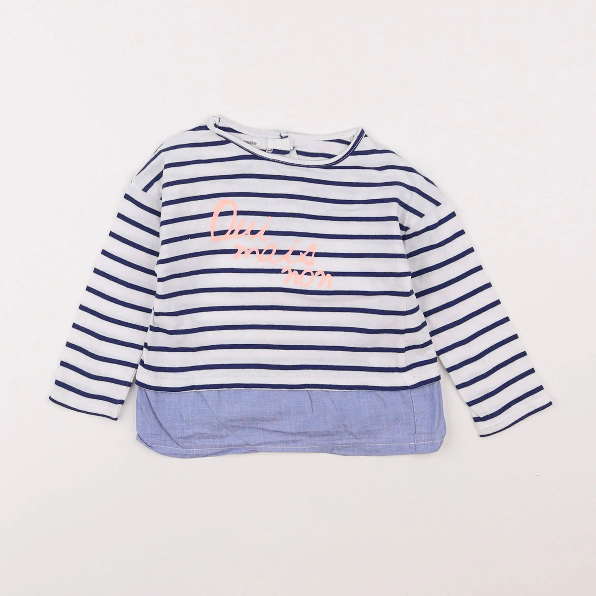 Vertbaudet - tee-shirt bleu - 2 ans