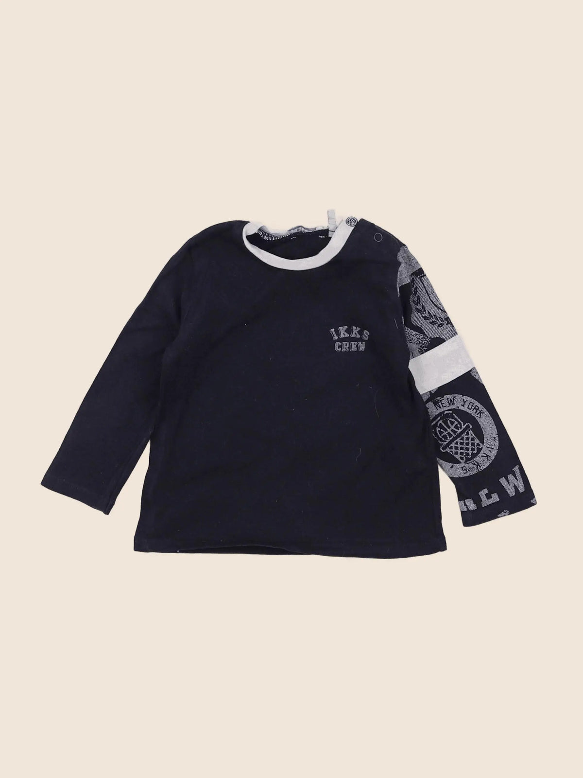 IKKS - tee-shirt bleu - 6 mois