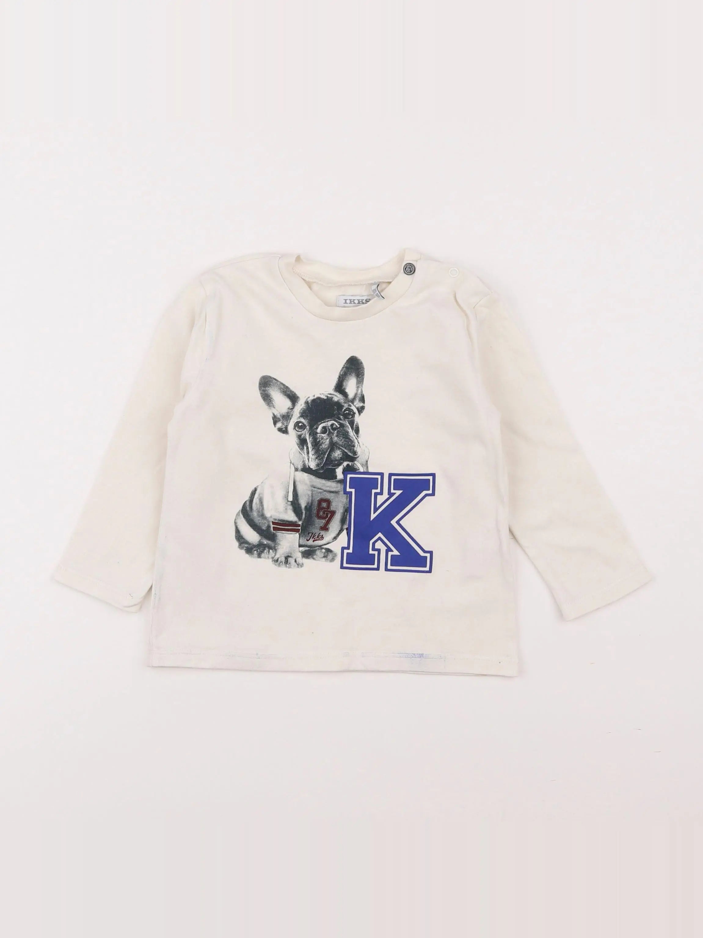 IKKS - tee-shirt beige - 18 mois