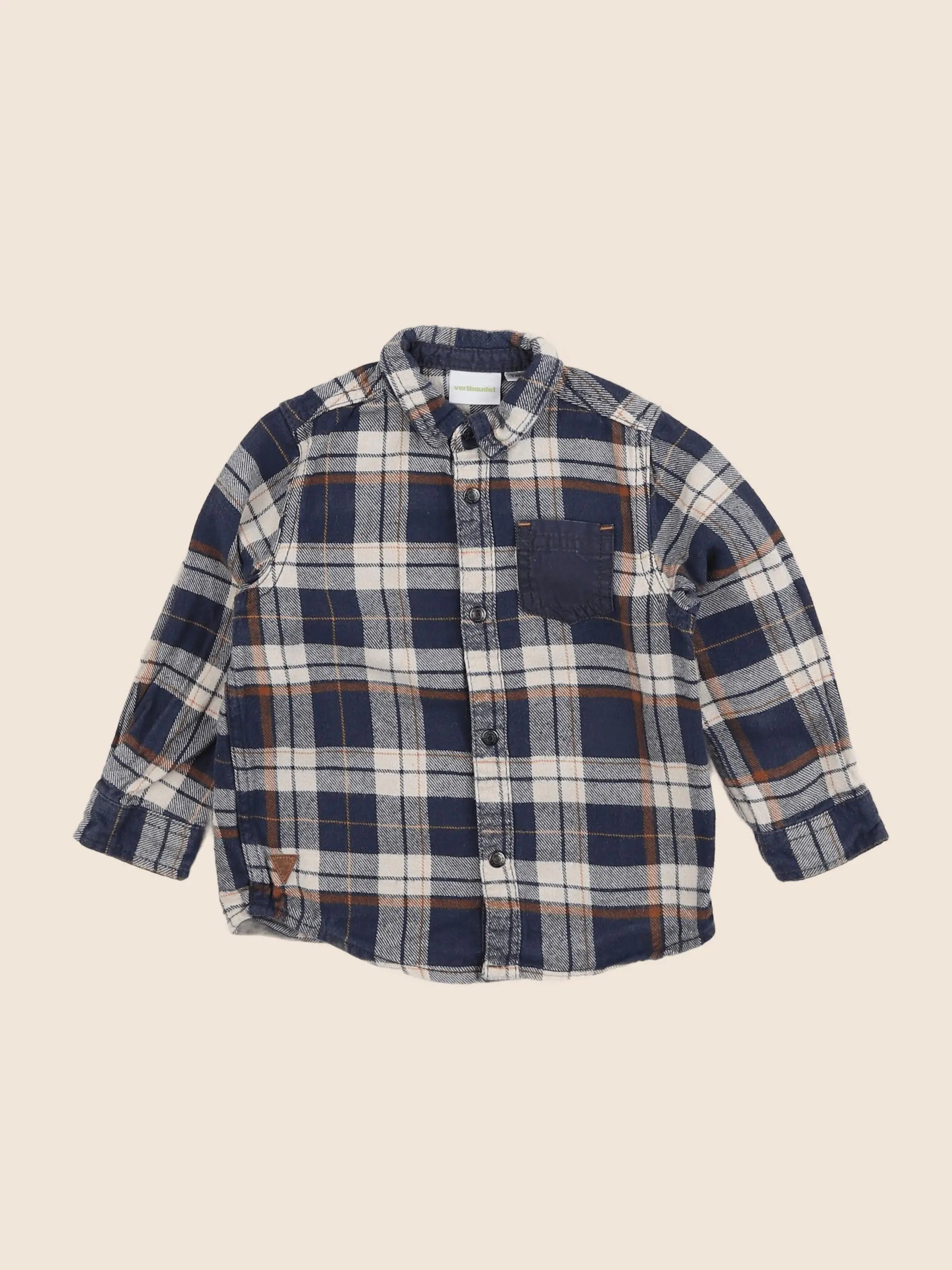Vertbaudet - chemise multicolore - 3 ans