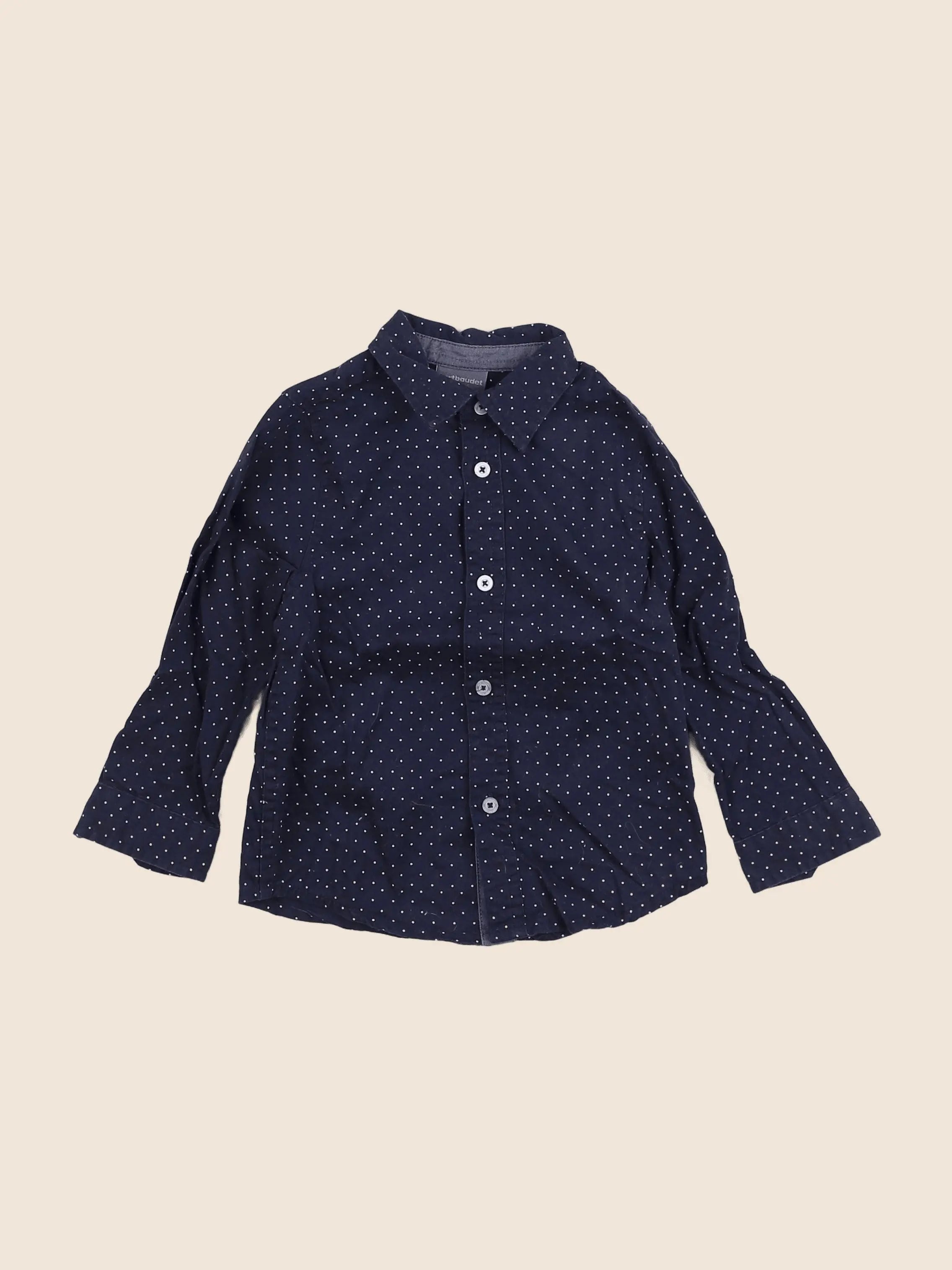 Vertbaudet - chemise bleu - 3 ans