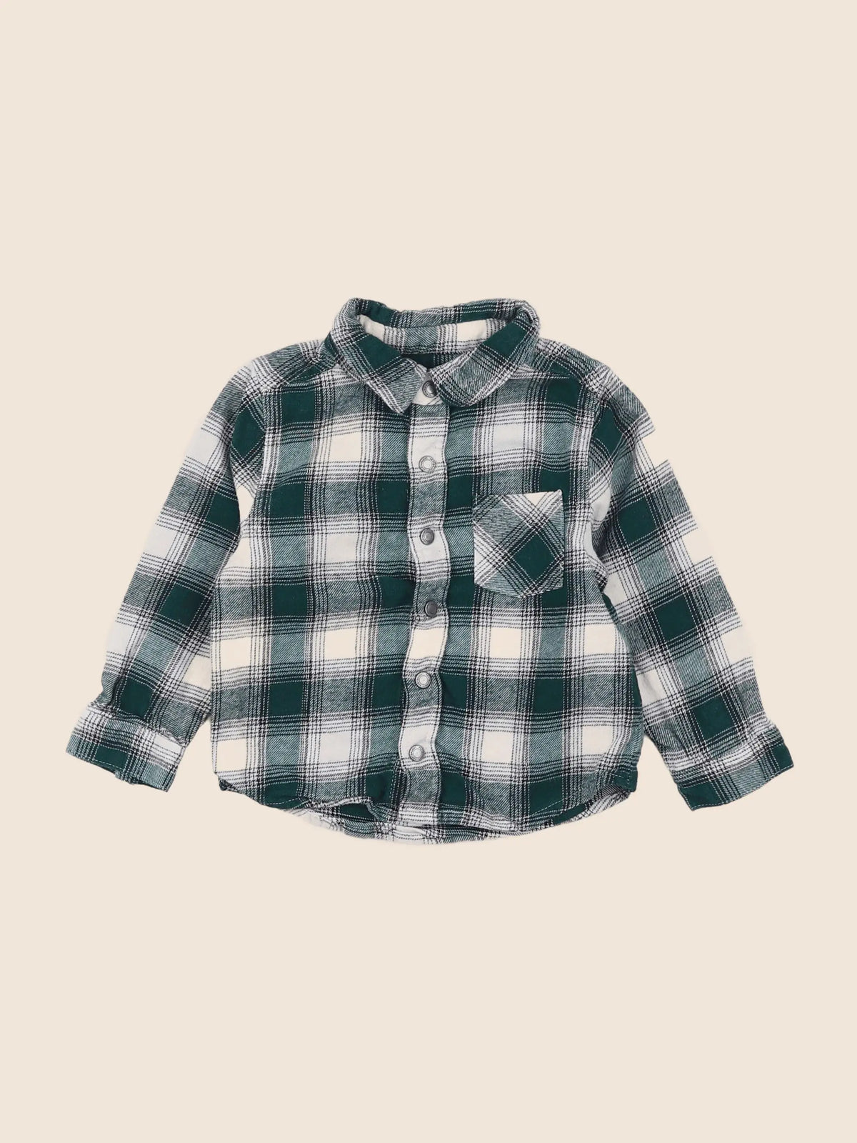 Vertbaudet - chemise vert - 18 mois