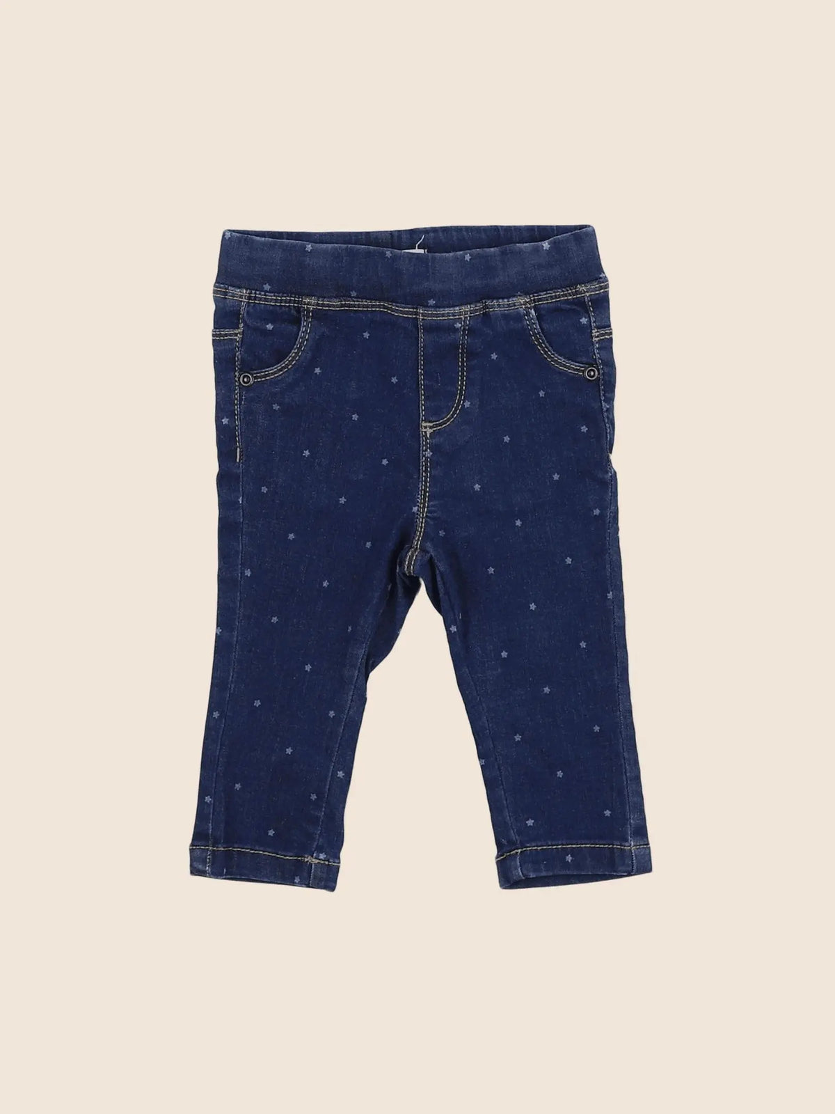 Vertbaudet - jegging bleu - 6 mois