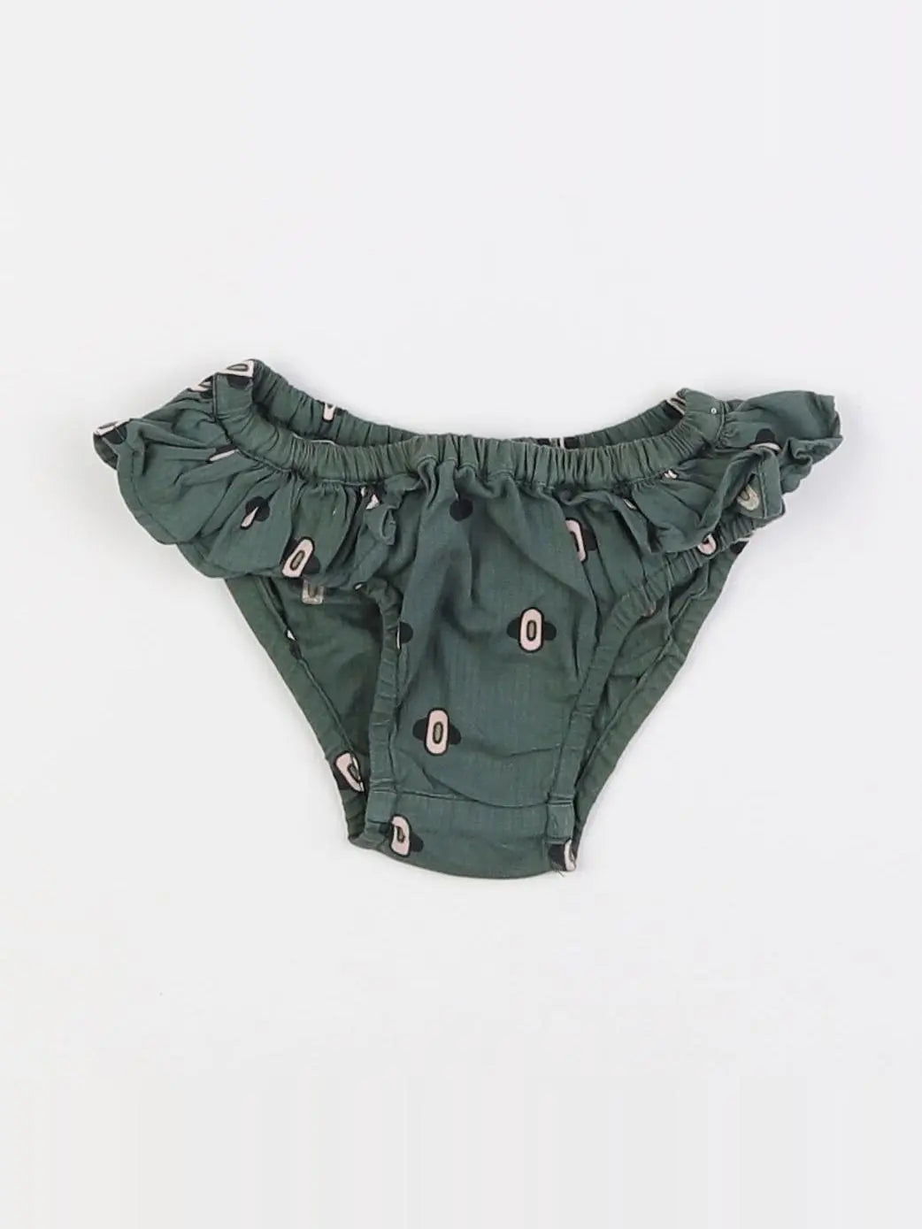 Monoprix - maillot de bain vert - 6/9 mois