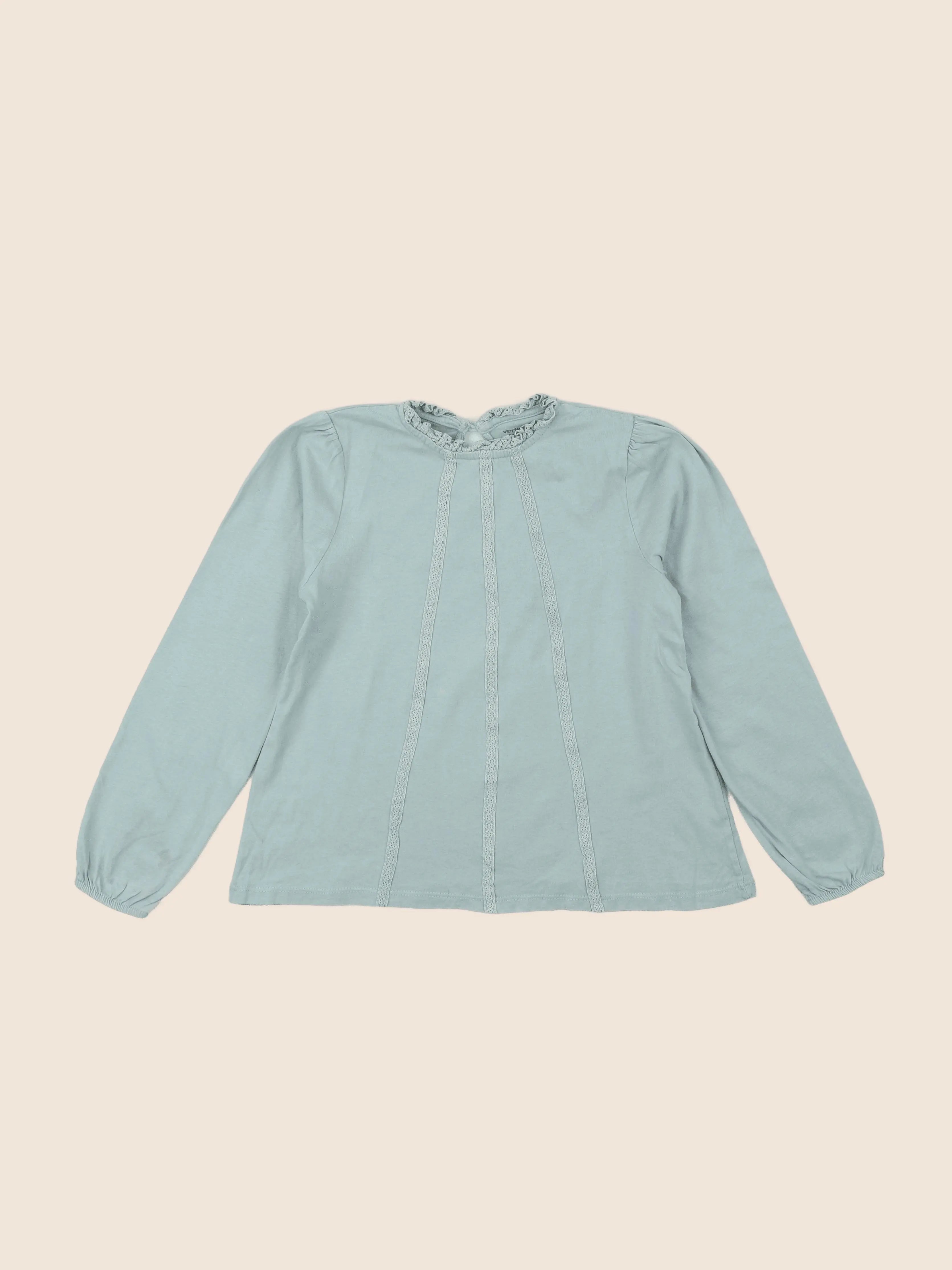 Vertbaudet - tee-shirt bleu - 8 ans