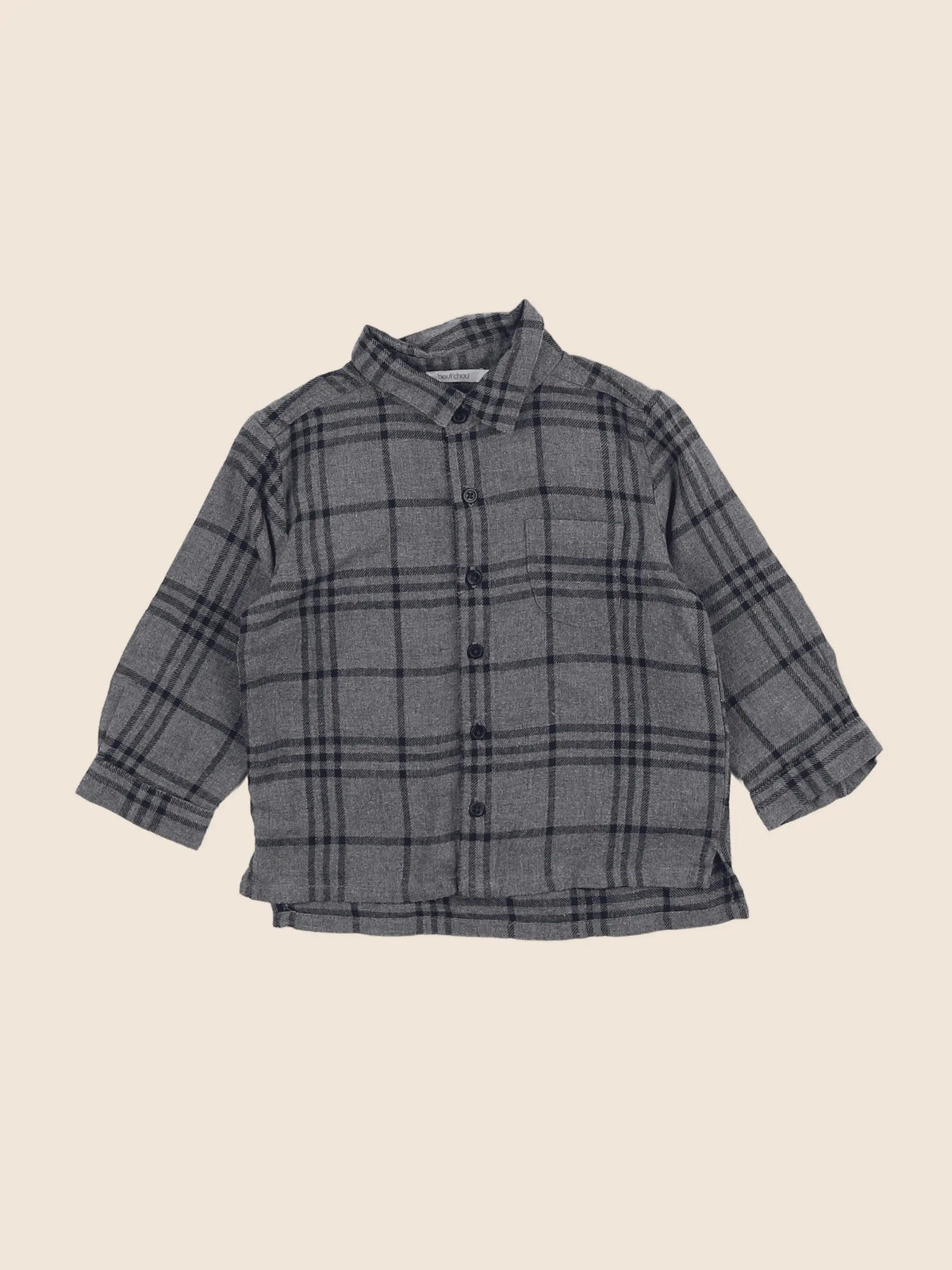 Boutchou - chemise gris - 12 mois