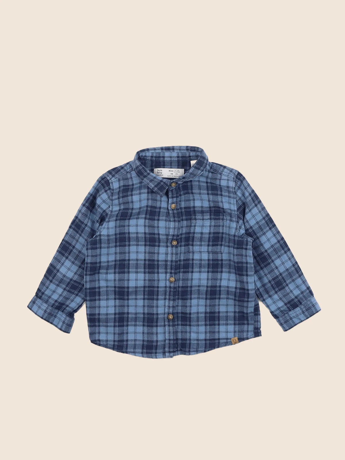Zara - chemise bleu - 9/12 mois