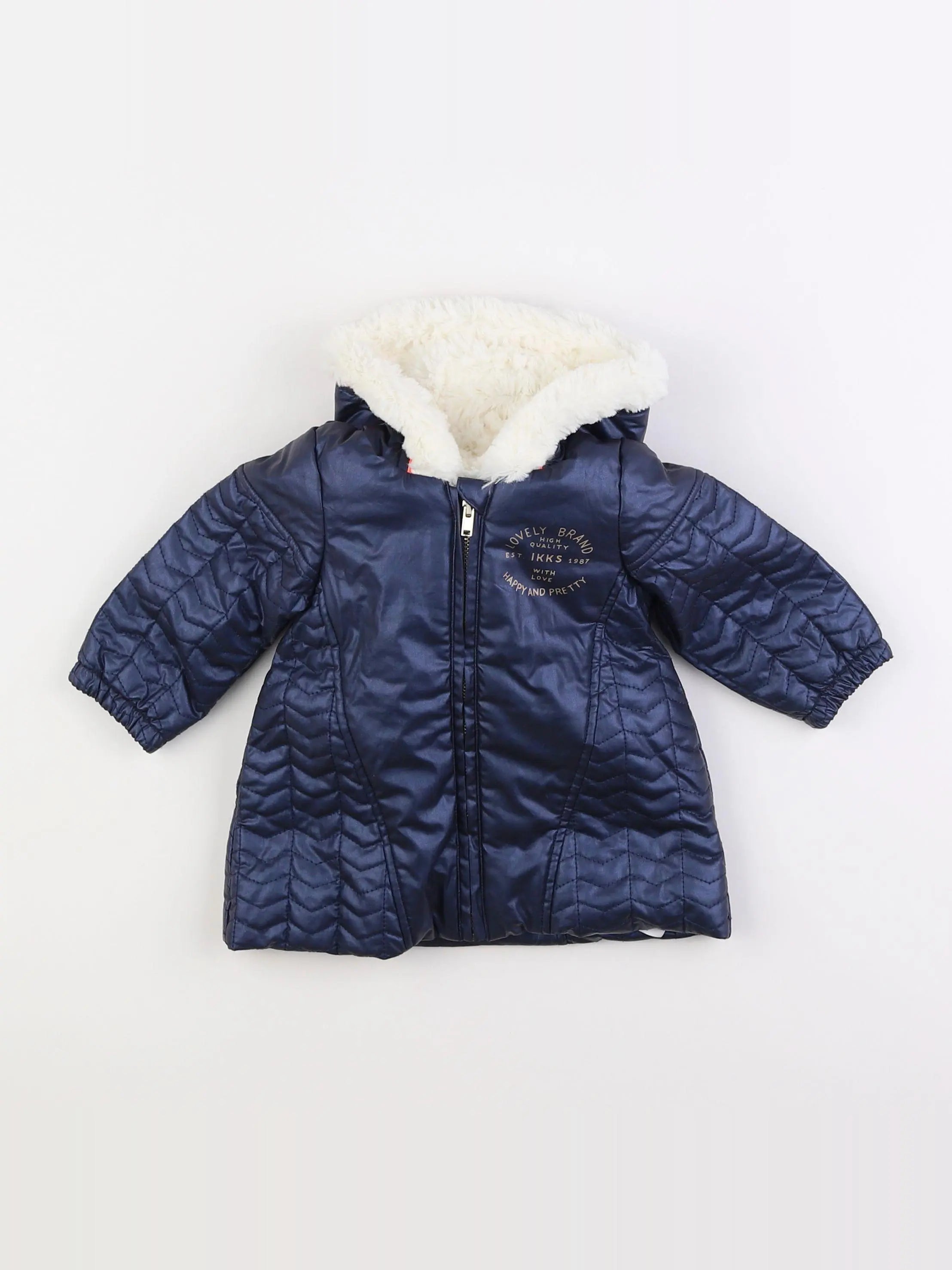 IKKS - doudoune bleu - 6 mois