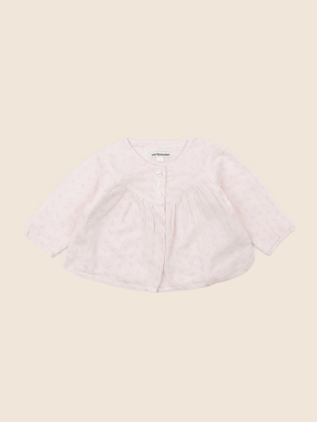 Vertbaudet - blouse rose - 6 mois