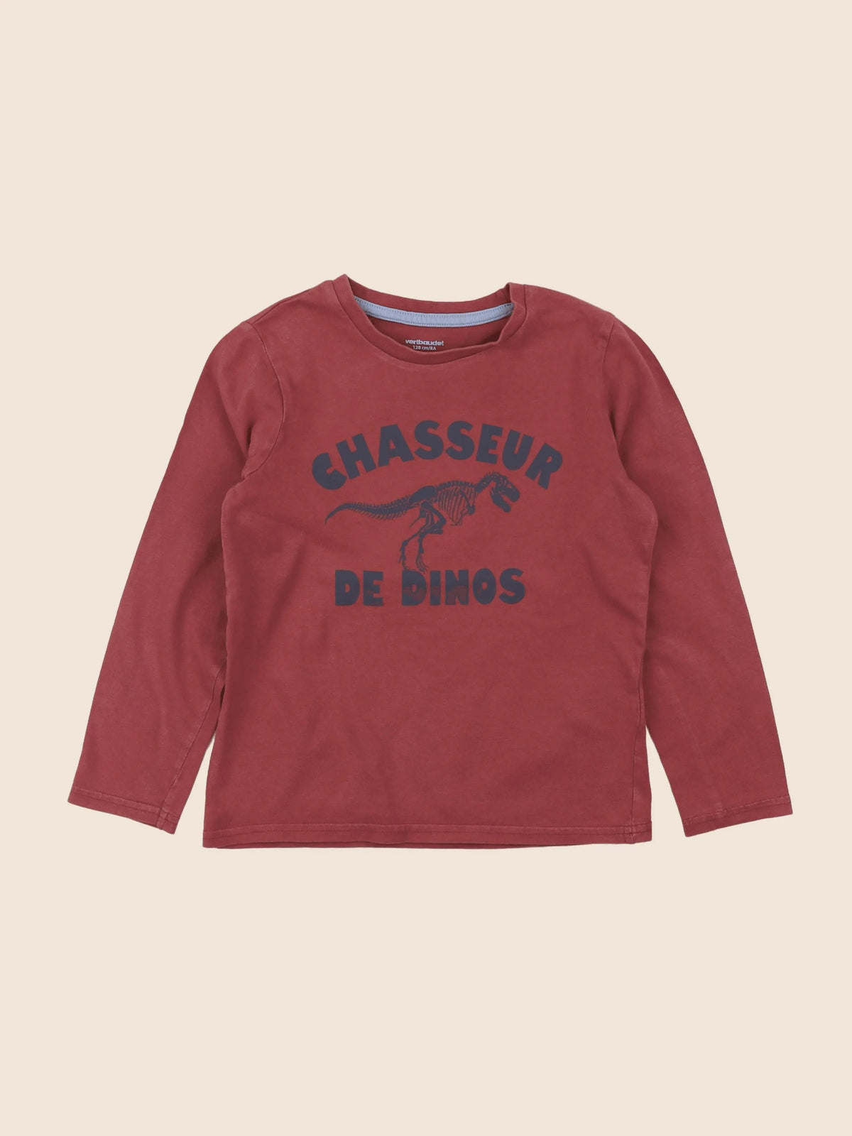 Vertbaudet - tee-shirt rouge - 8 ans