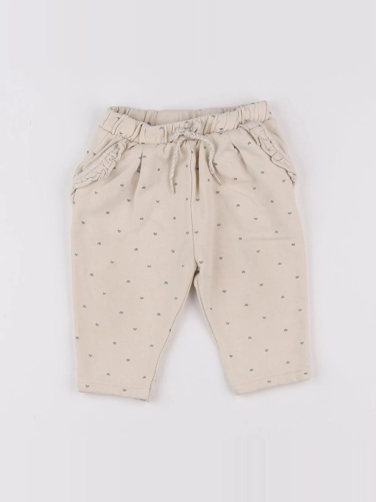 Vertbaudet - pantalon beige - 9 mois