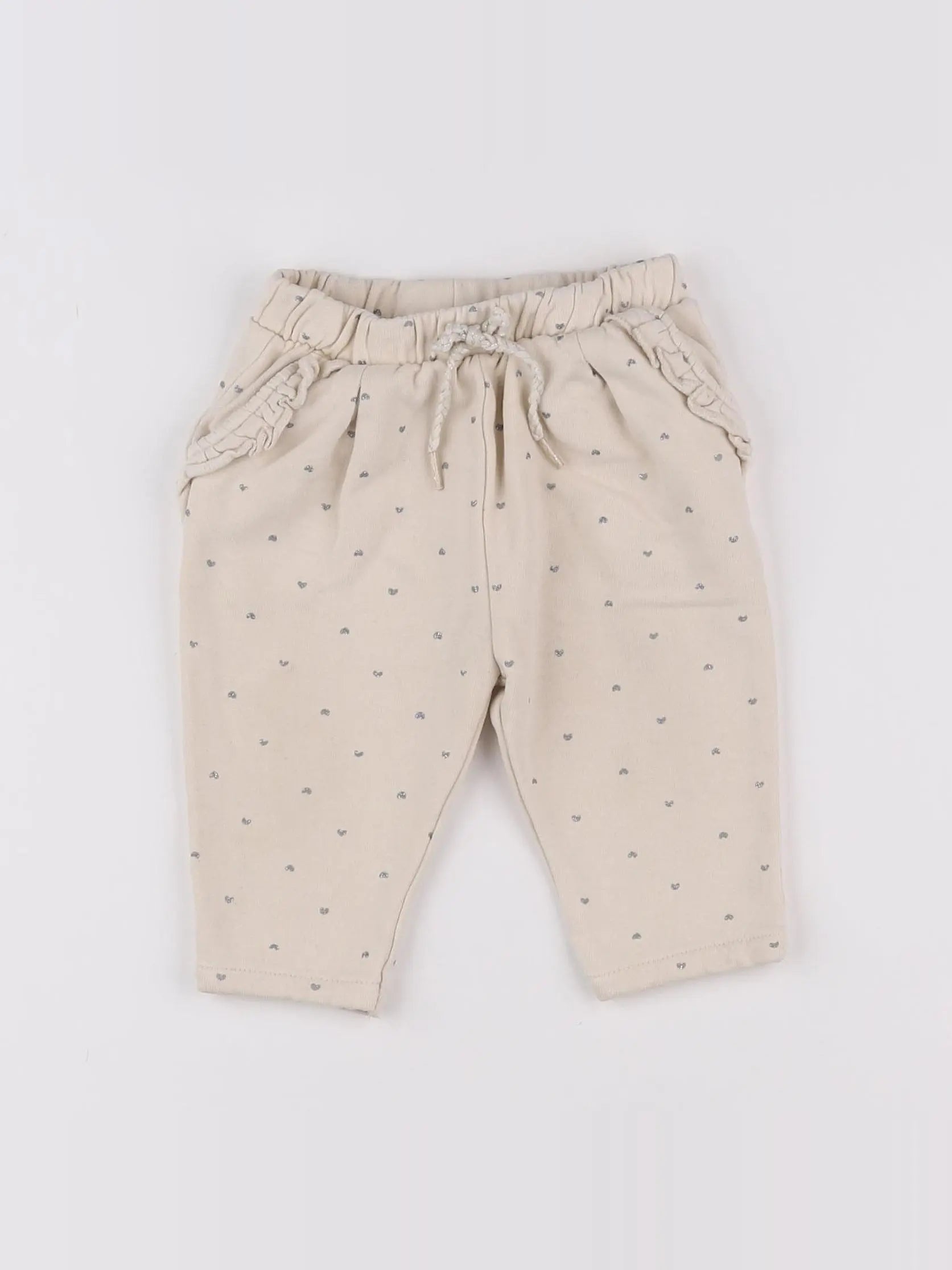 Vertbaudet - pantalon beige - 9 mois