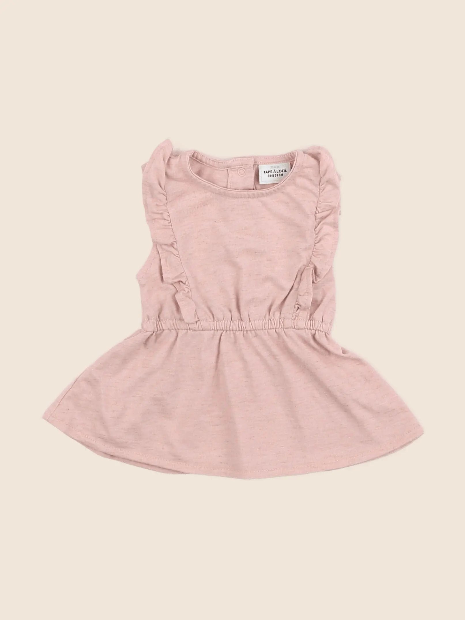 Tape à l'oeil - robe rose - 3 mois