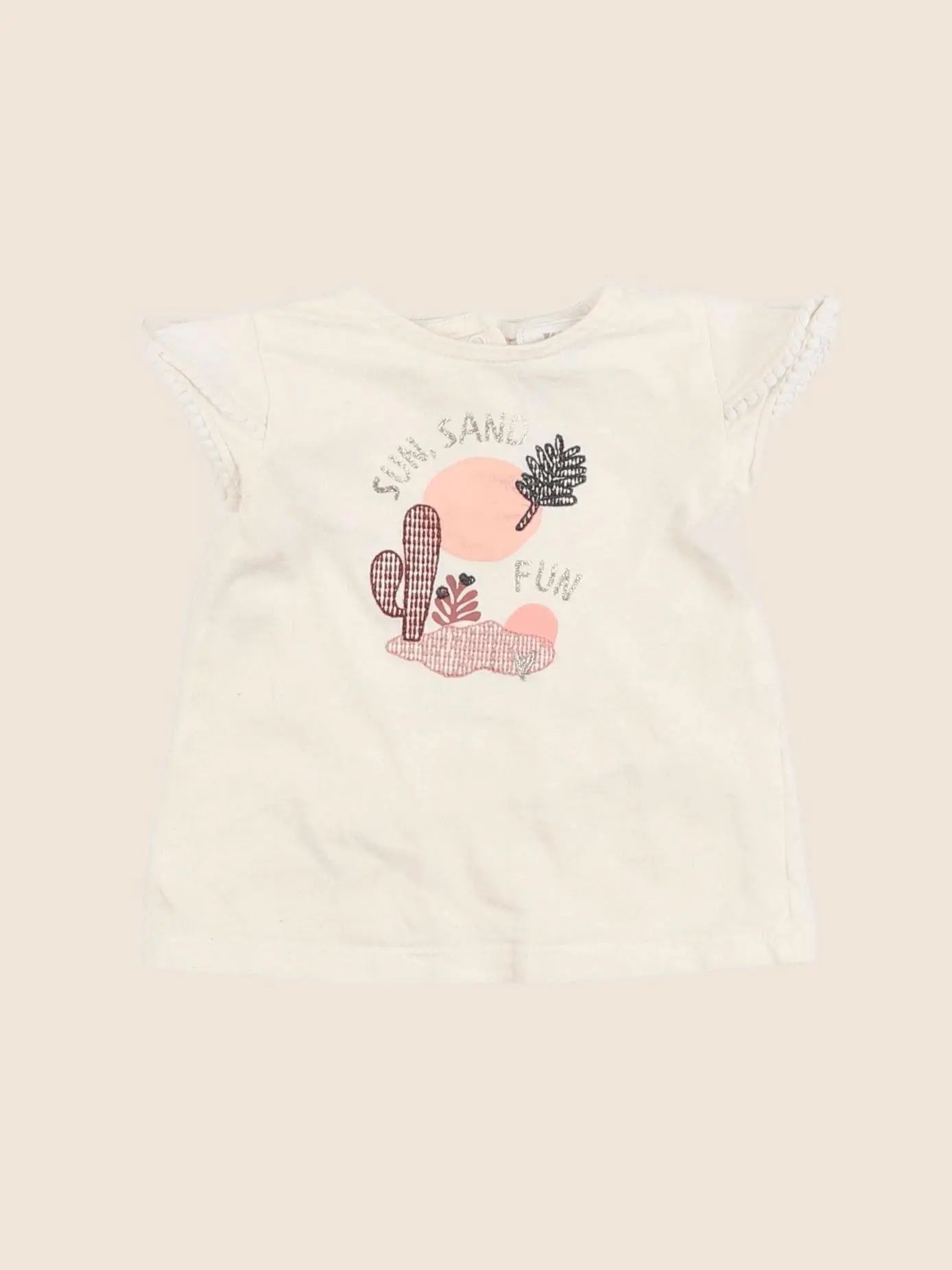 Tape à l'oeil - tee-shirt beige - 6 mois