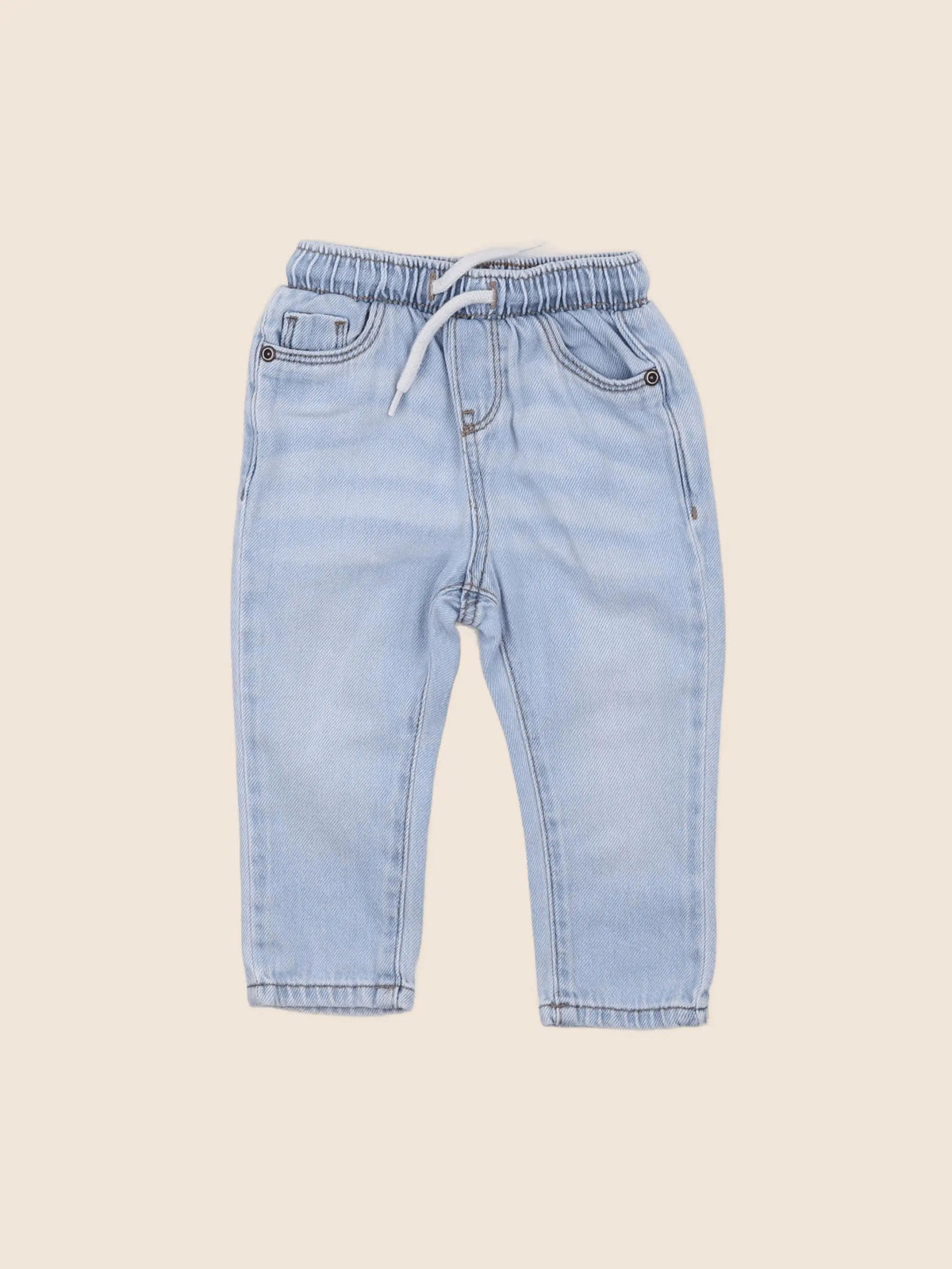 Vertbaudet - pantalon bleu - 12 mois