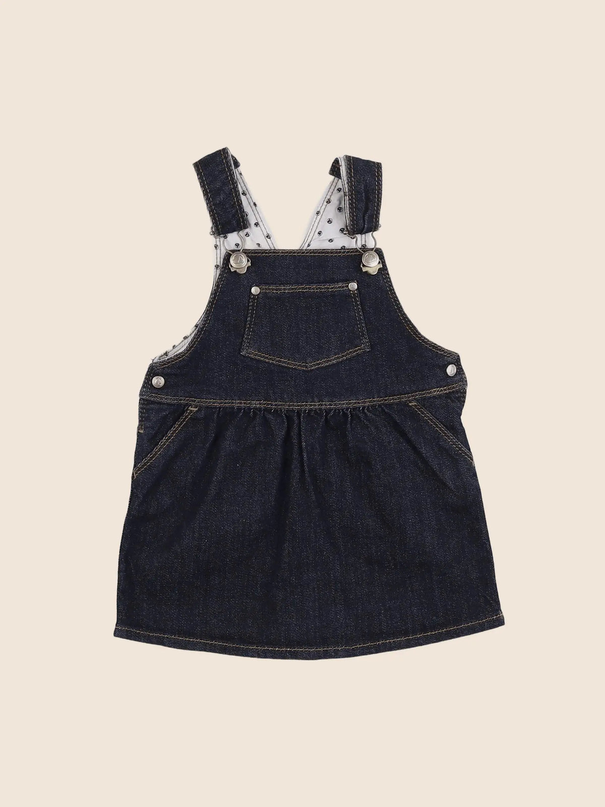Petit Bateau - robe bleu - 12 mois